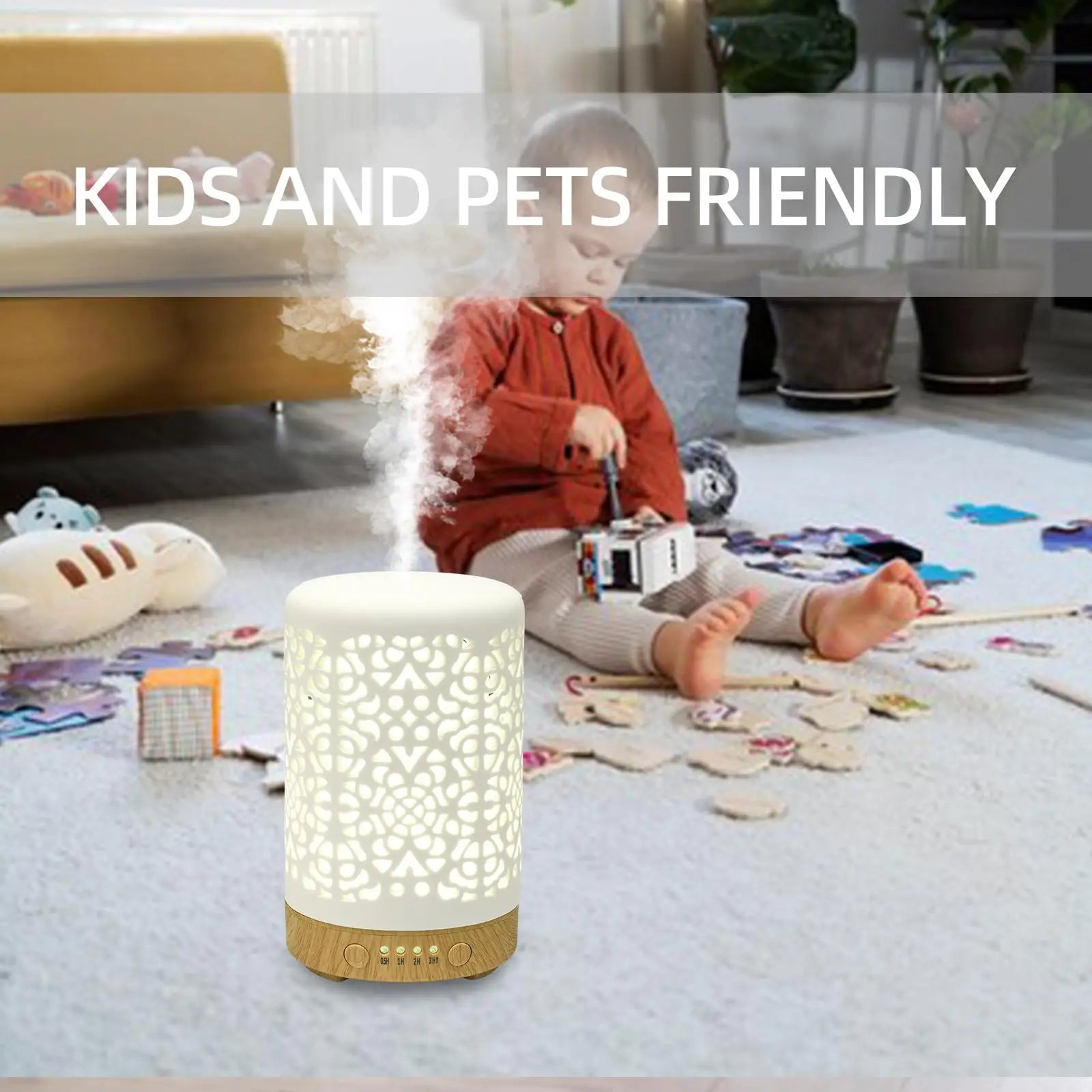 Essential Oil Diffusers, 100ml White Ceramic Diffuser with 7 LED Lights,Ultrasonic Aromatherapy homnas Au supplements