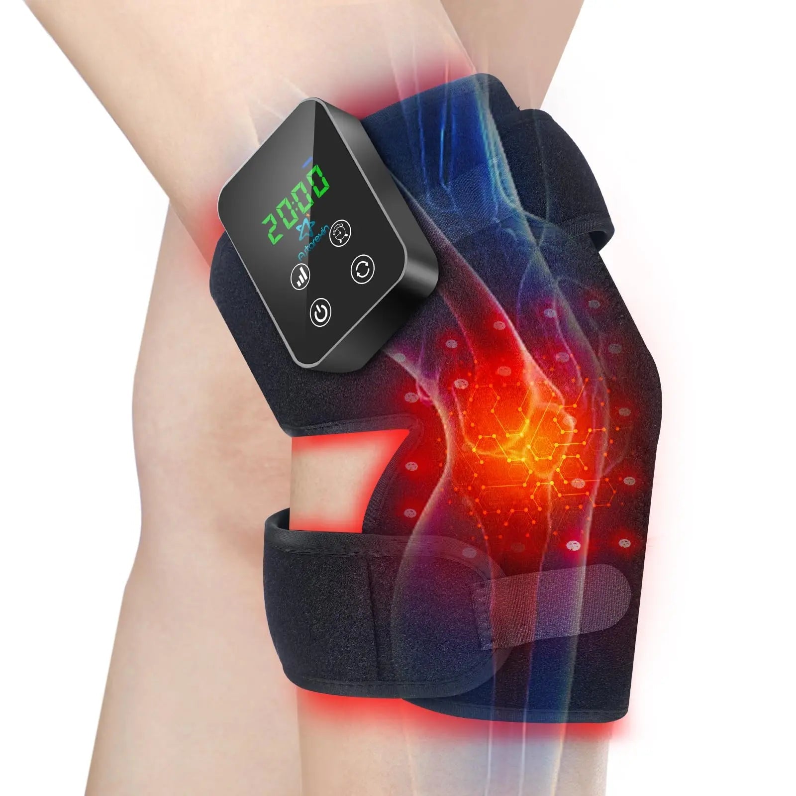 Red Light Therapy Knee Brace: Pain Relief Infrared Heating Pad 72 LED Heat Lamp Pain Relief Astarexin Au supplements