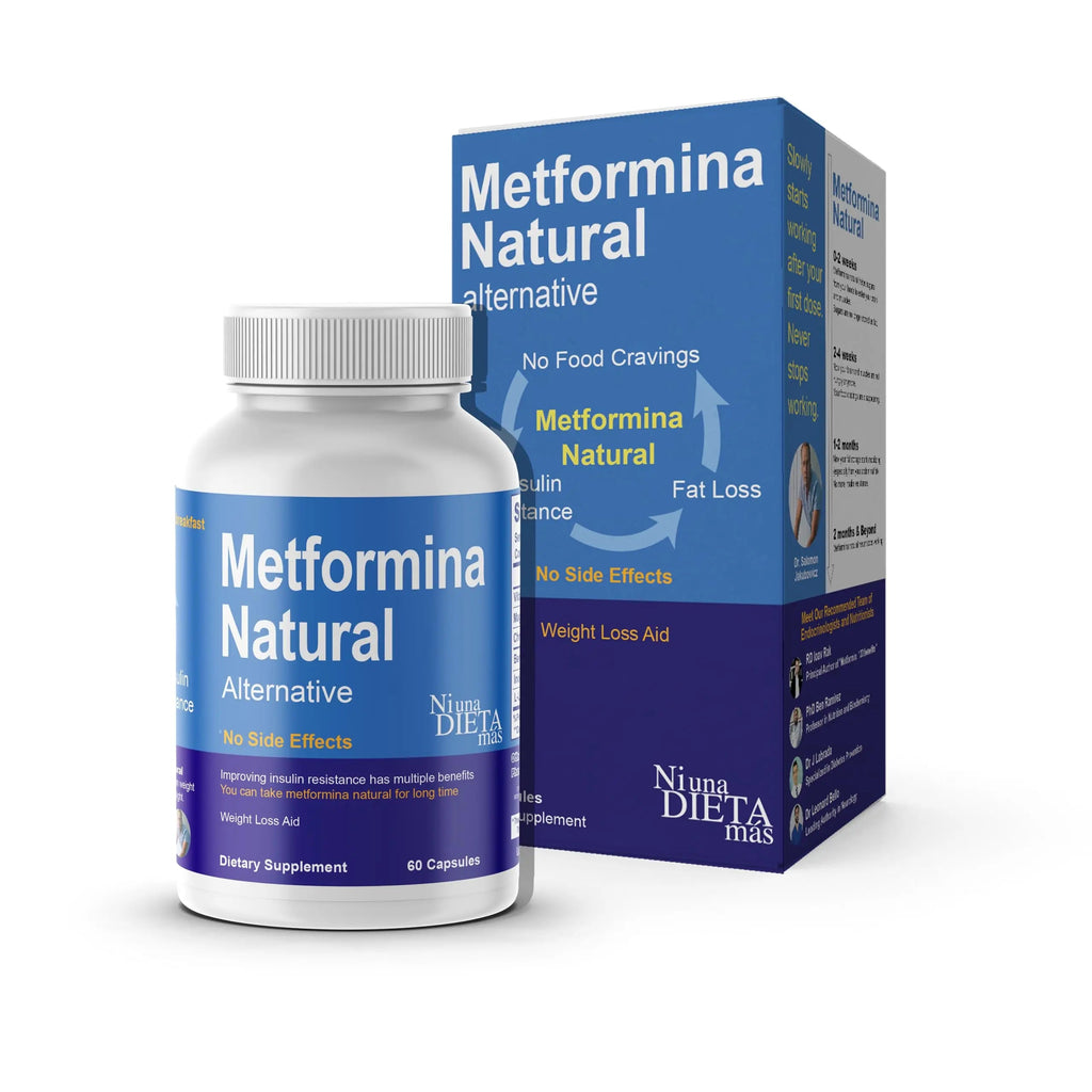 METFORMINA NATURAL - Fat & Glucose Metabolism Support - Dr Salomon (60 Capsules) Ni una dieta más Au supplements