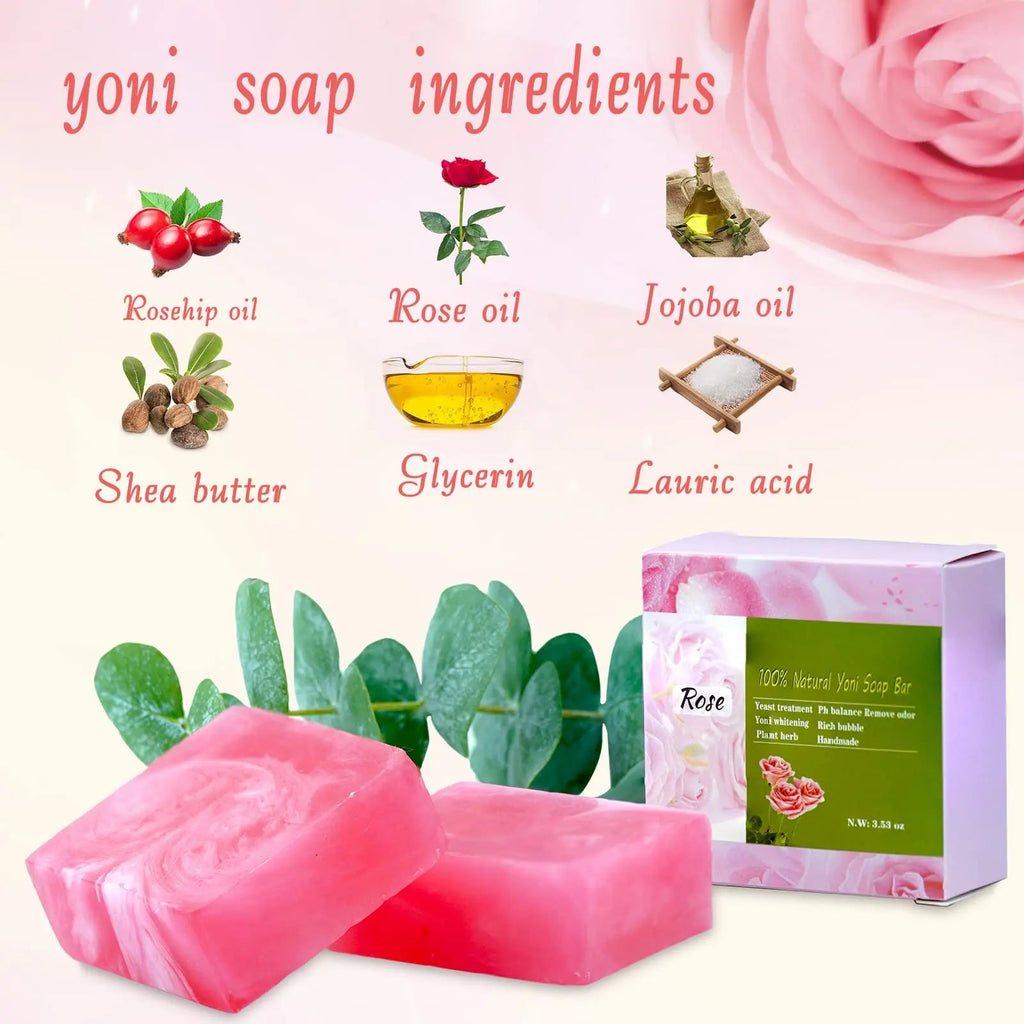 Yoni Soap Bars and Natural Yoni Oil Set, Yoni Oil Vaginal Wash for Women Feminine Wash Vaginial Shibarcle Au supplements