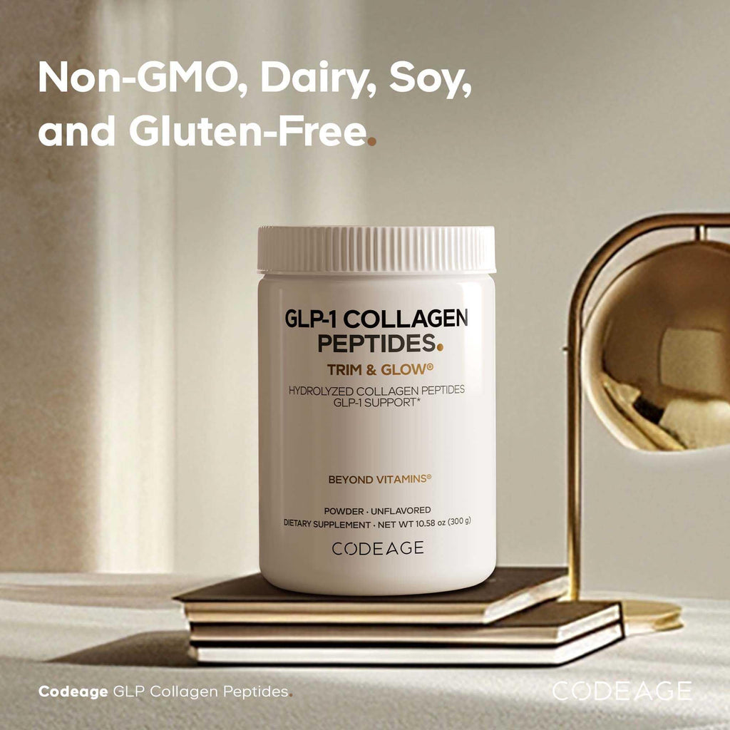 Codeage GLP-1 Collagen Powder Supplement - Nextida GC Collagen Peptides - GLP 1 Support - Hydrolyzed, Grass-Fed, Type I & III, Unflavored - Non-GMO, Gluten-Free, Dairy-Free - 10.58 Oz Codeage Au supplements