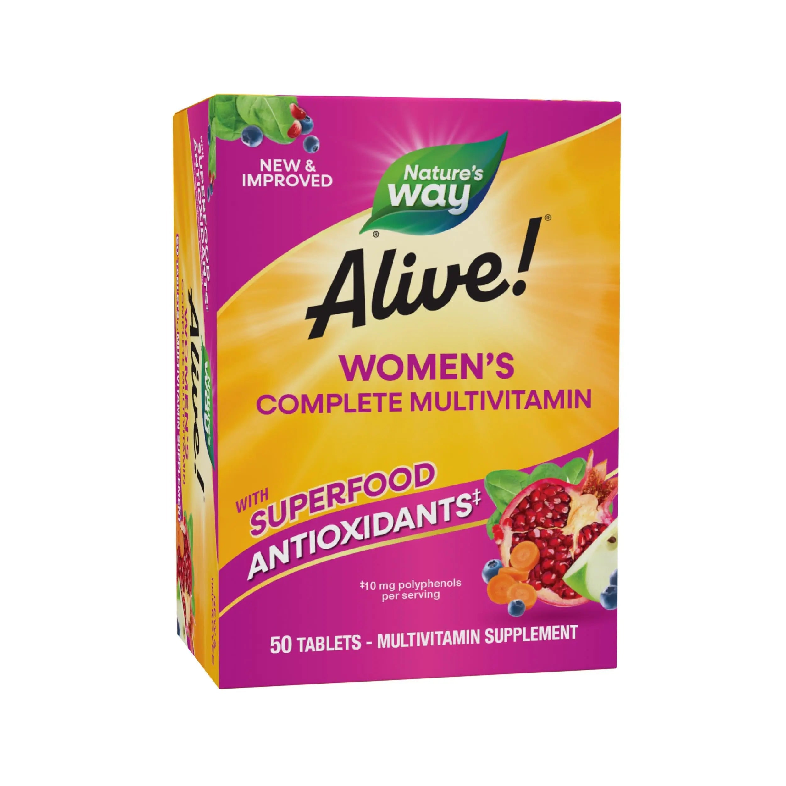 Nature's Way Alive! Daily Complete Multivitamin for Women, Supports Energy Metabolism, Hair, Skin & Nails*, B-Vitamins Nature's Way Au supplements