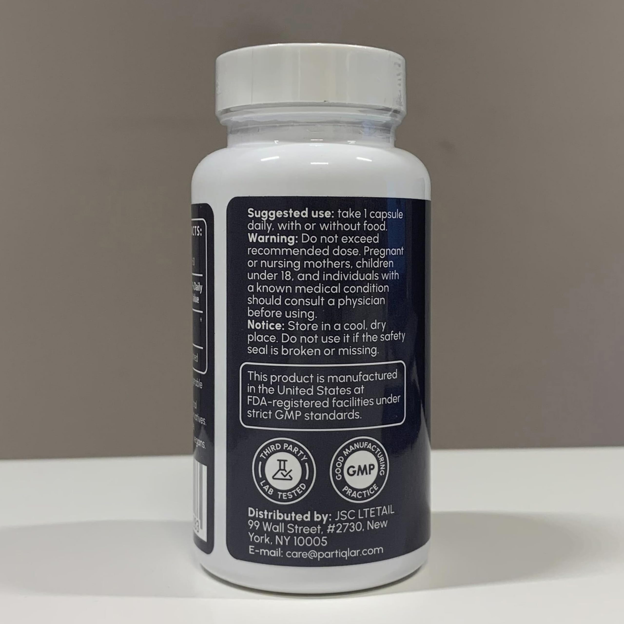 partiQlar NR Supplement - High Purity Nicotinamide Riboside Capsules - NAD+ Booster for Anti-Aging, Cellular Energy & Repair