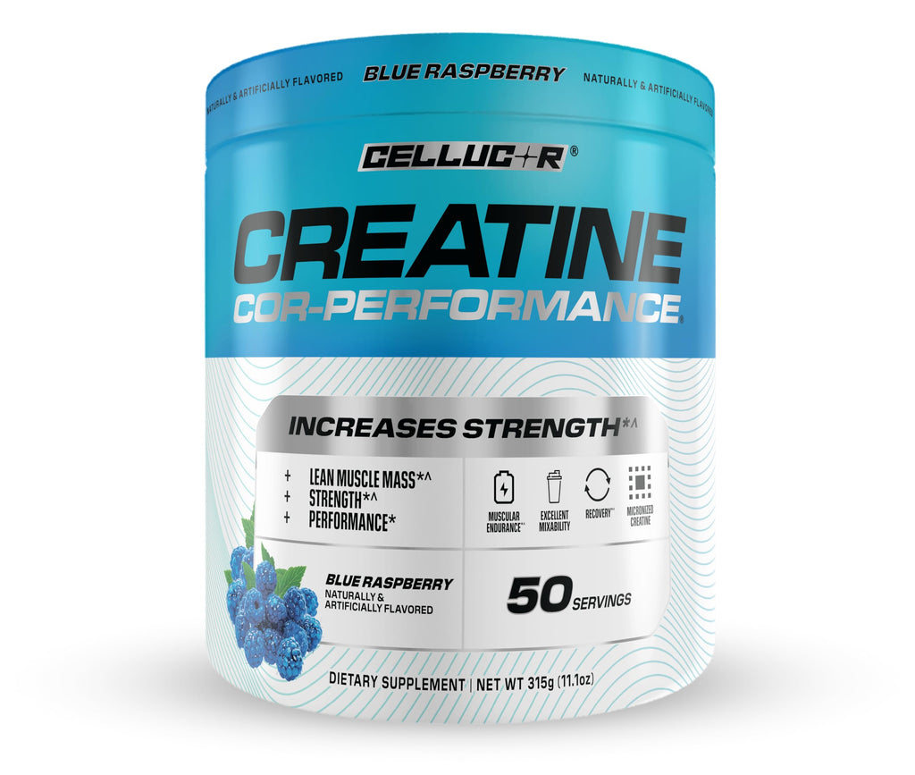 Cellucor Creatine Powder, Blue Raspberry Flavor - Increases Strength, Lean Muscle Mass & Endurance, Micronized Creatine for Fast Absorption