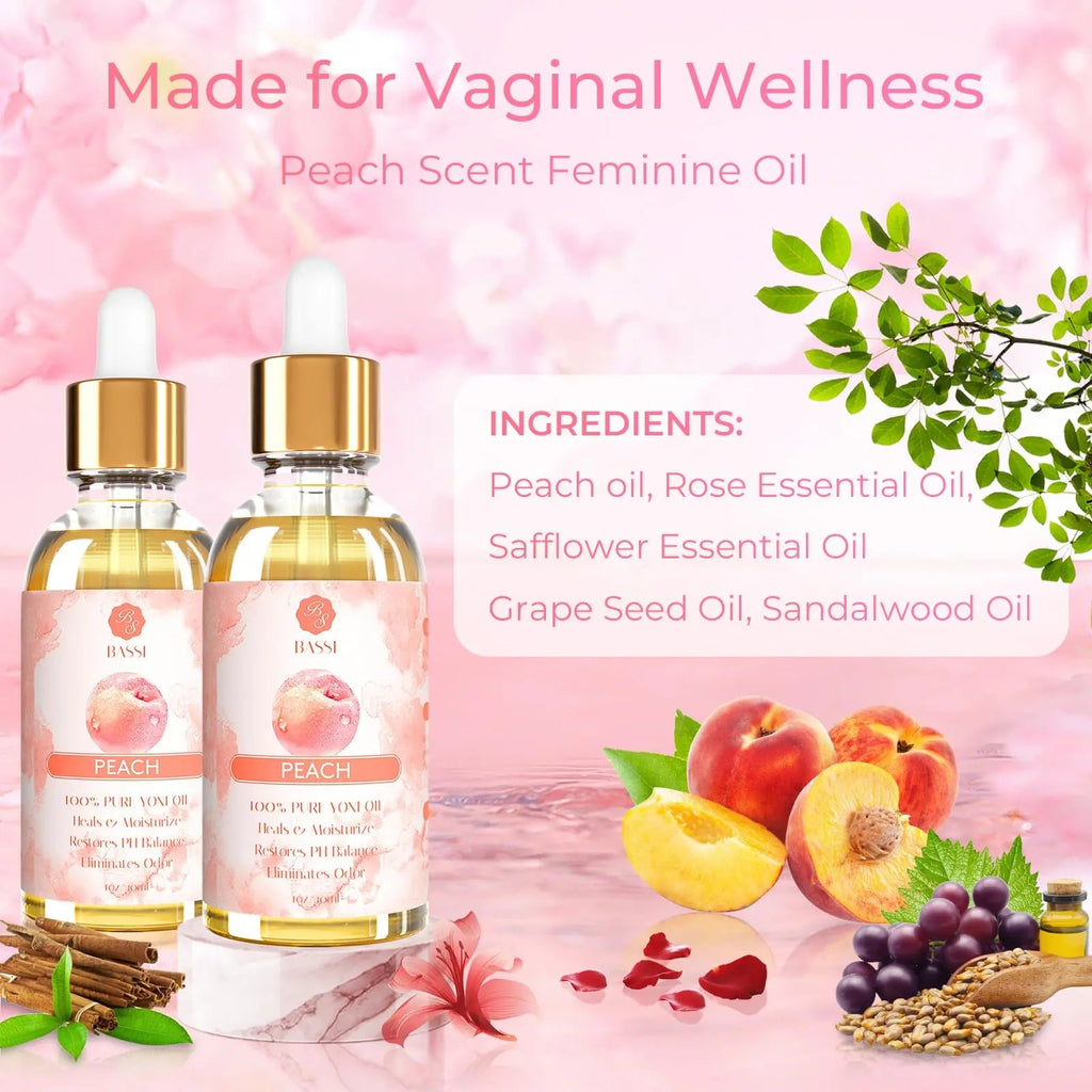 2 Pack Yoni Essential Oil Organic Feminine Oil Eliminates Odor Vaginal Moisturizer for Wetness BASSI Au supplements