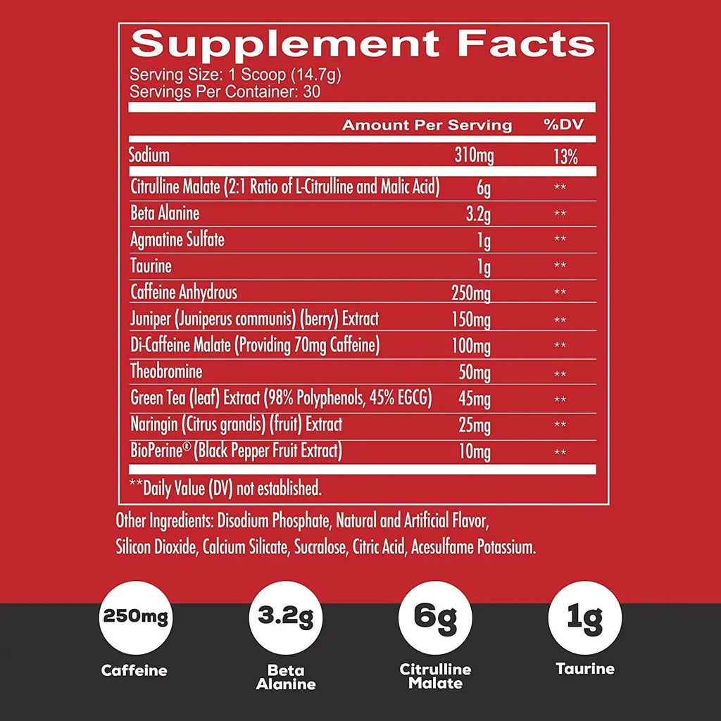 REDCON1 Total War Preworkout (Blue Lemonade) & Big Noise Non-Stim Preworkout Powder REDCON1 Au supplements