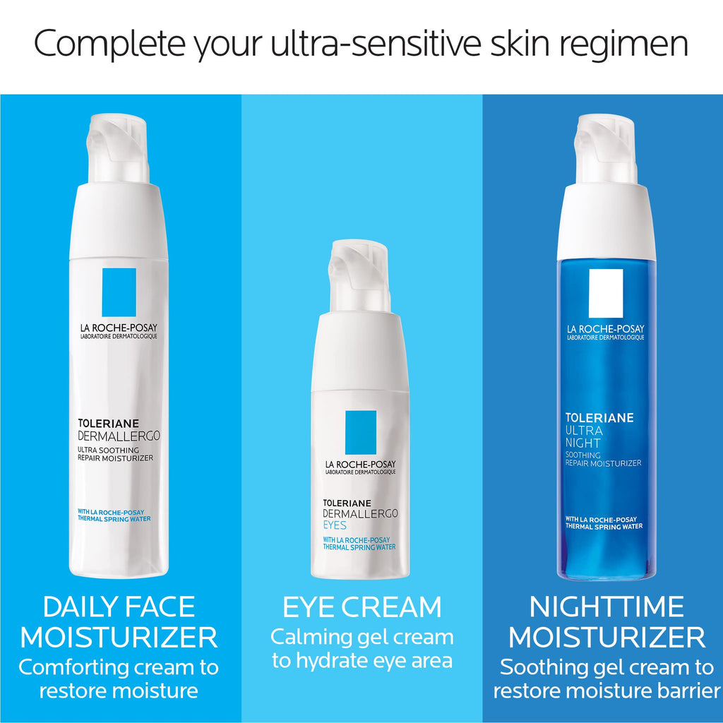La Roche-Posay Toleriane Dermallergo Ultra Soothing Repair Face Moisturizer for Sensitive Skin, Gentle Moisturizing Face