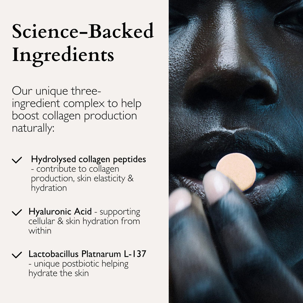 The Beauty Chef Plumpers™ Collagen Chewable Tablets with Hyaluronic Acid & Postbiotic, Supports Skin Elasticity & Collagen, Women's Multivitamin, Collagen Peptides, 75 Tablets (Orange & Turmeric) The Beauty Chef Au supplements