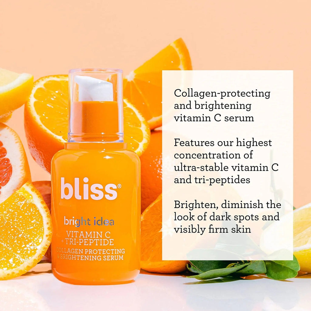 Bliss Bright Idea Vitamin C + Tri-Peptide Brightening Serum - 1 Fl Oz - Hydrating Bliss Au supplements