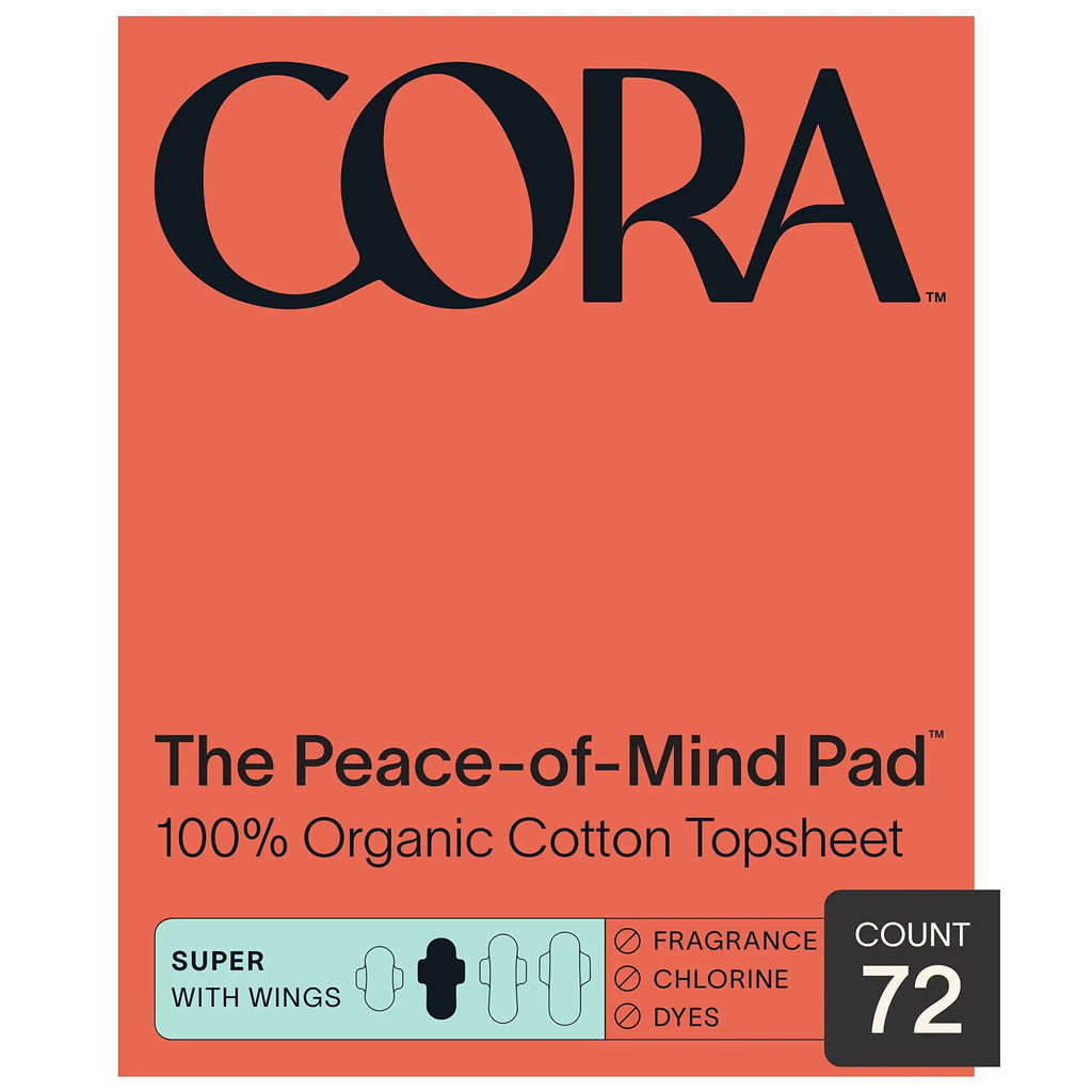 Cora Organic Pads | Ultra Thin Period Pads with Wings | Super Absorbency | Ultra-Absorbent Sanitary Pads Cora Au supplements
