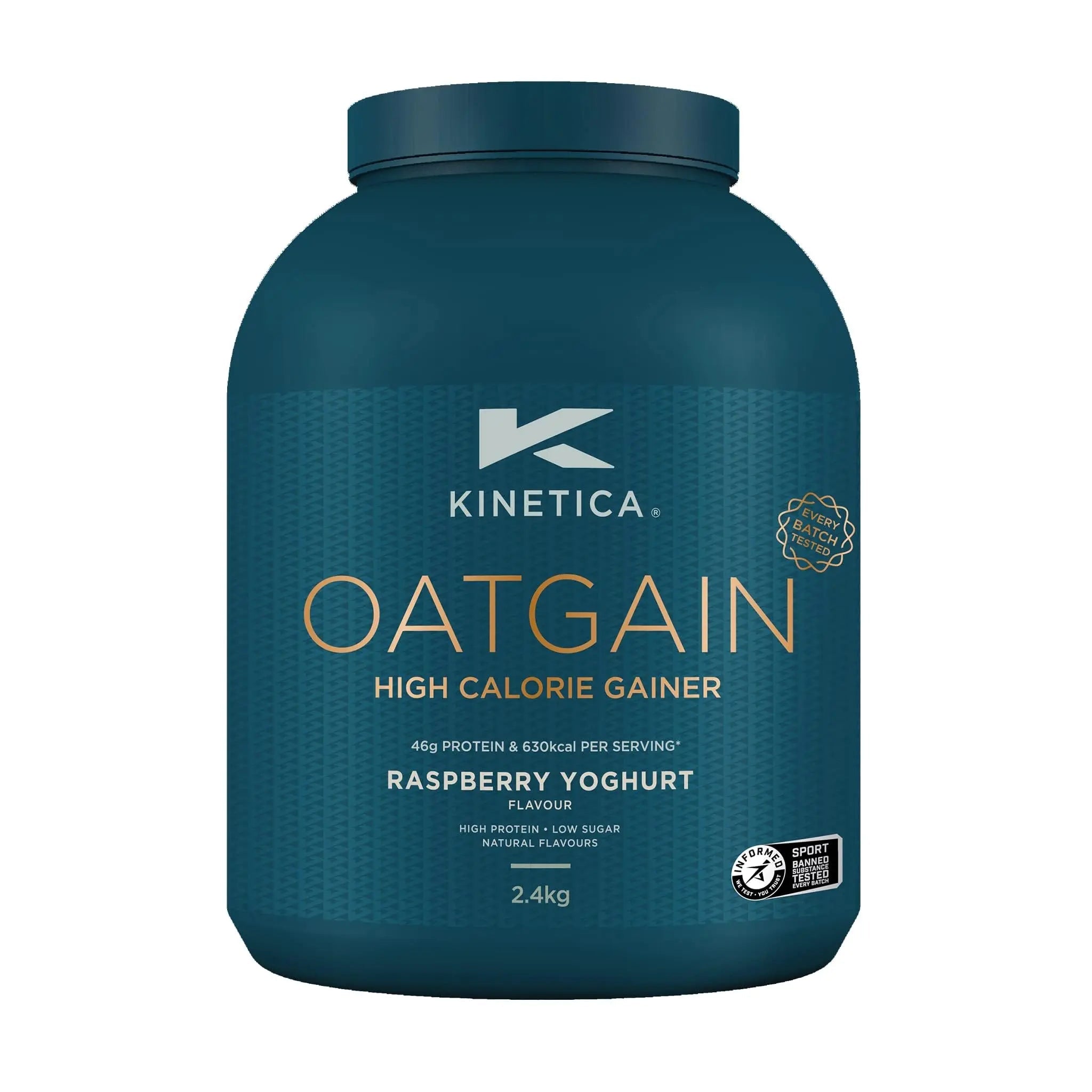 Kinetica OatGain Weight Gainer 600+ Calories & 47g Protein per Serving, 2.4 kg Kinetica Au supplements