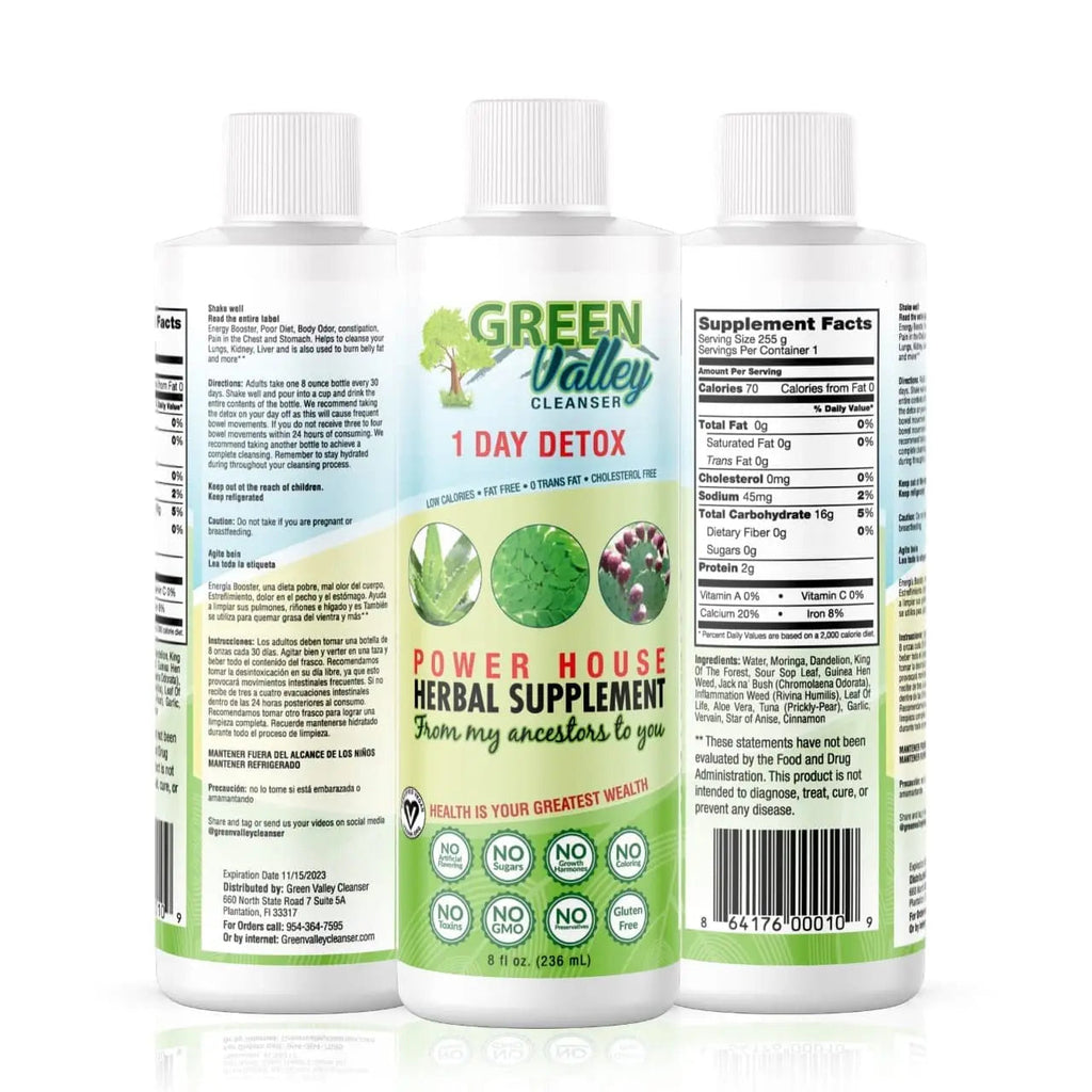 1 Day Colon Liquid Cleanse Formula and Liver Detox - Vegan Friendly, Helps Healthy Digestion Green Valley Cleanser Au supplements