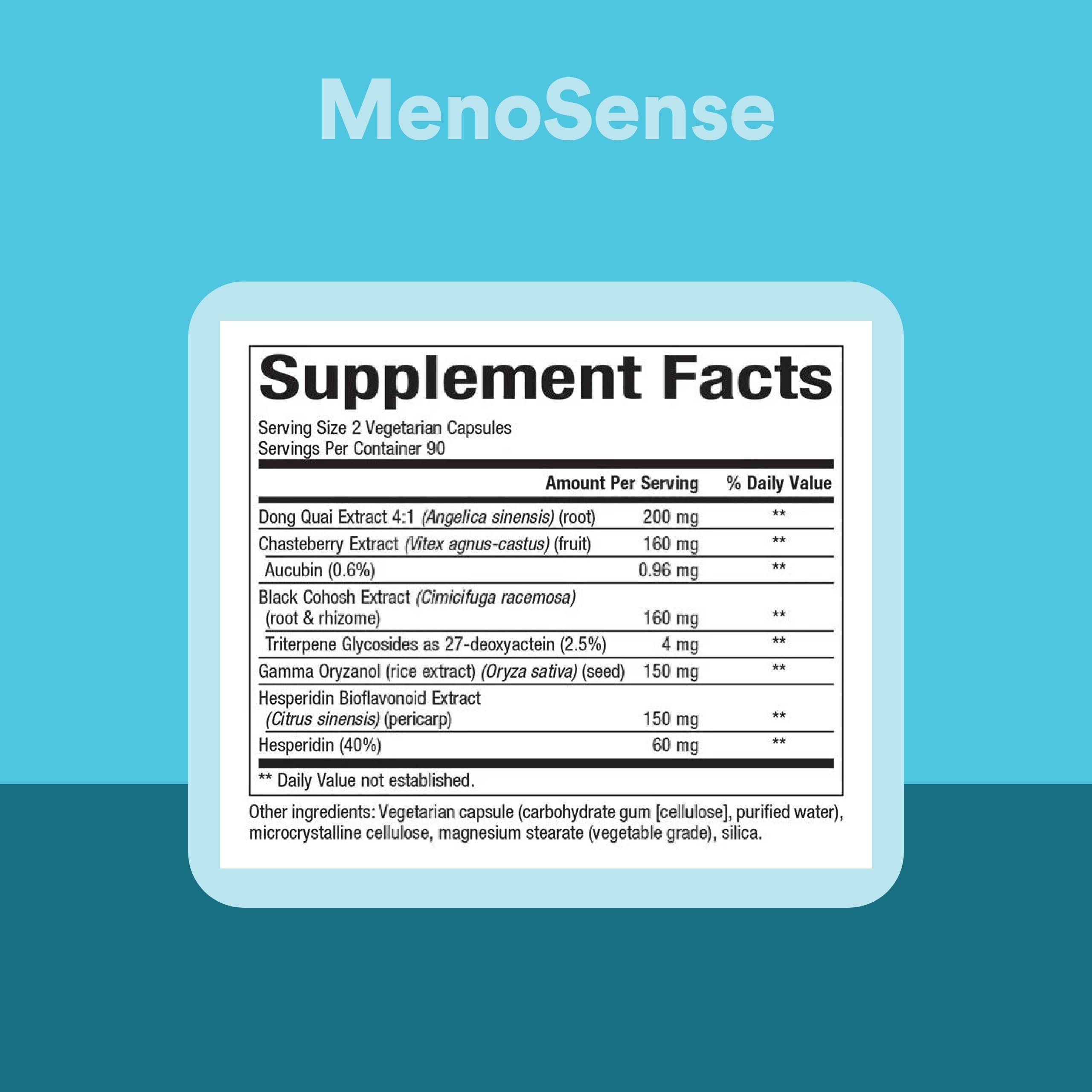Natural Factors WomenSense MenoSense - Dietary Supplement with Black Cohosh, Chasteberry & Dong Quai - Menopause & Perimenopause Support Supplement - 180 Vegetarian Capsules (90 Servings) Natural Factors Au supplements