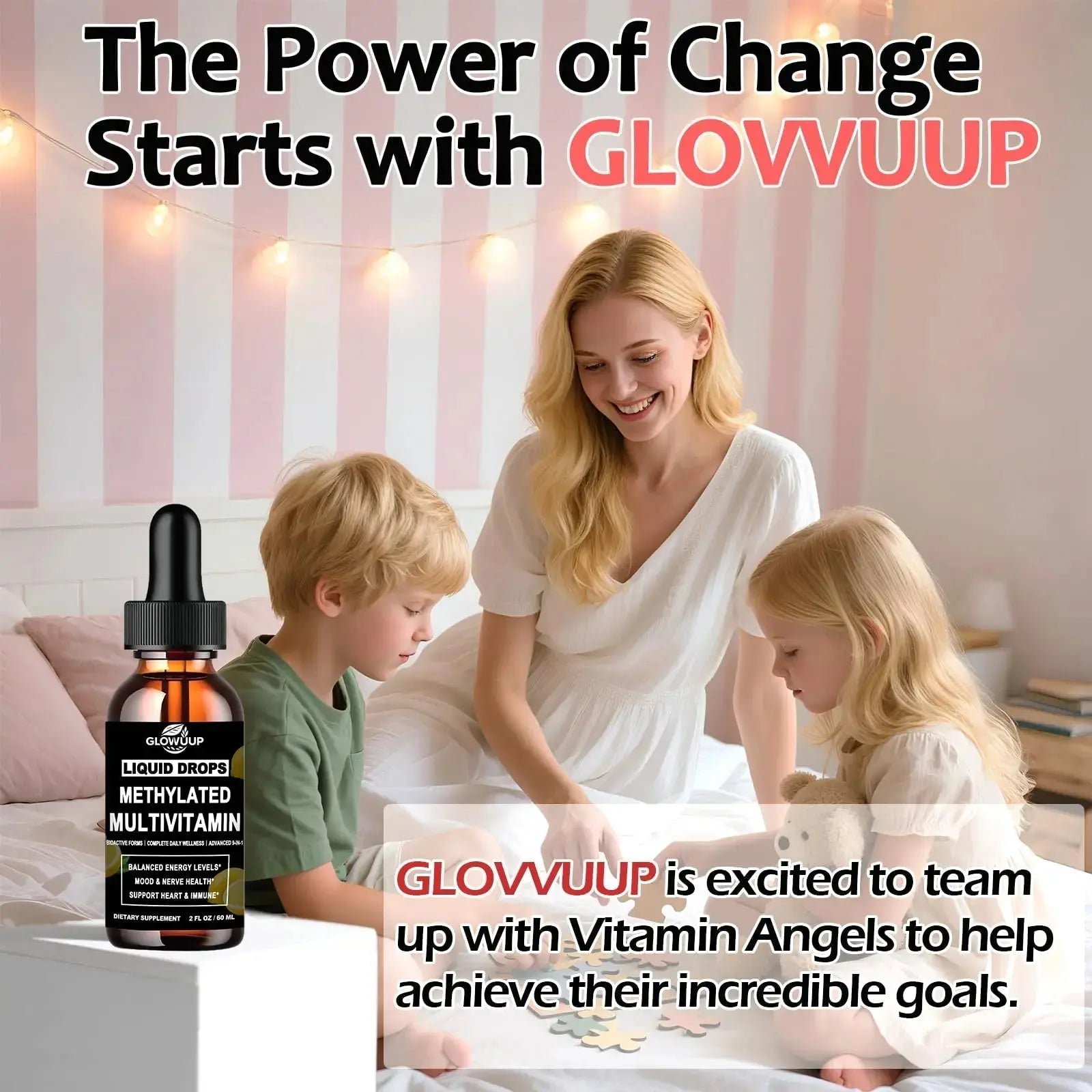 Multivitamin for Women & Men, Methylated Multivitamins & Multiminerals liquid Drops with Methylfolate B12 B2 Vitamin C E D3 K2 GLOVVUUP Au supplements