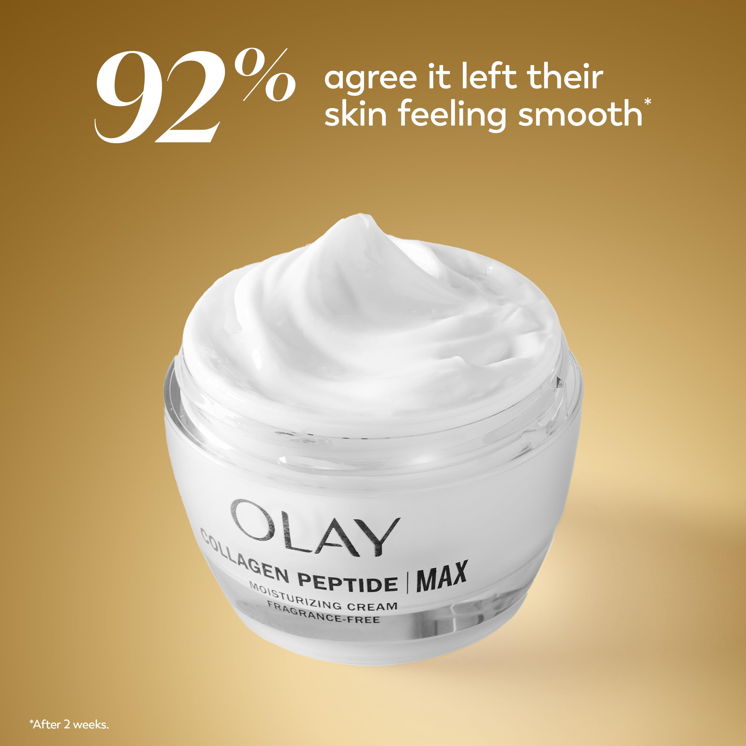 Olay Collagen Peptide Face Moisturizer, Firming Cream for Women, Fragrance-Free, Non-Greasy - Hydrating, Anti-Aging, Anti-Wrinkle