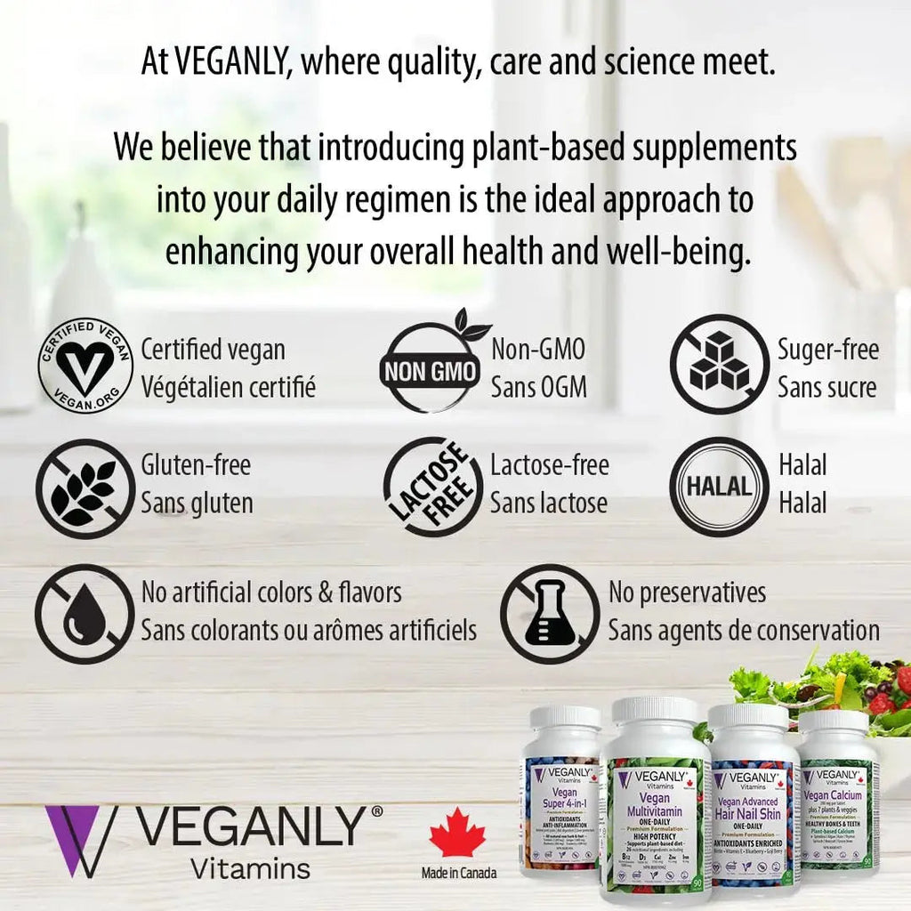 VEGANLY Vitamins Vegan Multivitamin One-Daily, (90 Veg Tablets). Complete Nutrition Support for Plant-Based, Vegan or Vegetarian Diets VEGANLY Vitamins Au supplements