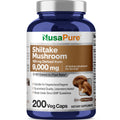NusaPure Shiitake Mushroom 10:1 Extract, 900 mg Equivalent to 9000mg 200 Veggie Capsules (Non-GMO, Vegan) NusaPure Au supplements