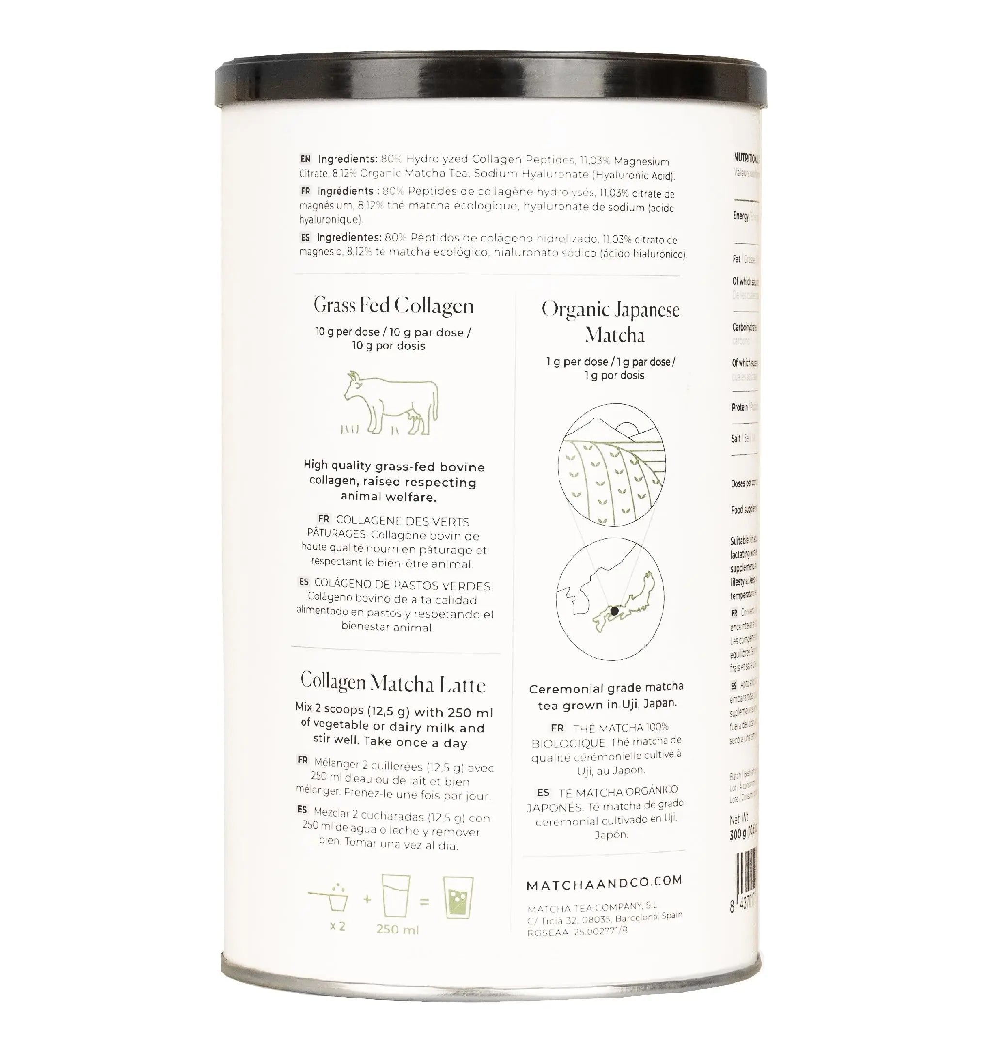 Collagen with Magnesium, Matcha Tea and Hyaluronic Acid. Joints, skin and nails Matcha & CO Au supplements