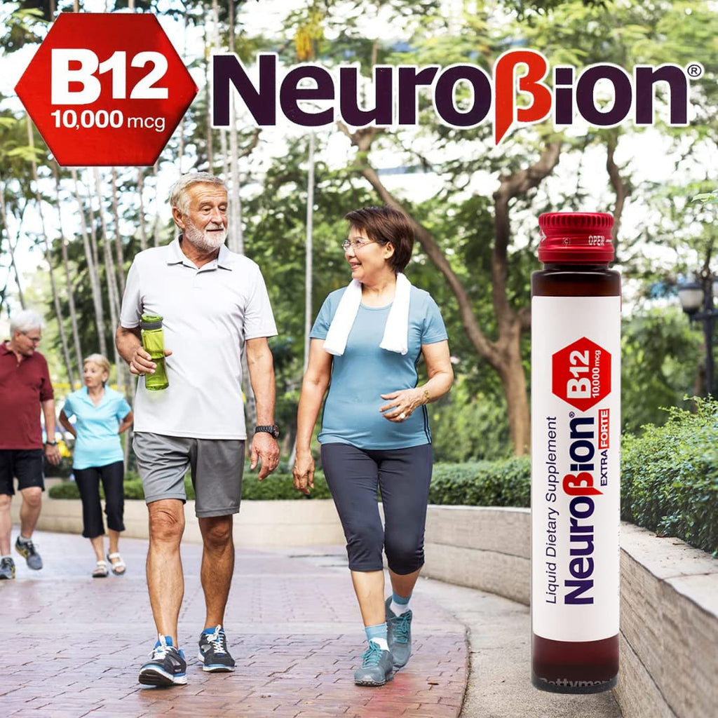 Neurobion Extra Forte B12 10,000 mcg Vials, Liquid - Extreme Powerful- 10 Vials per Box