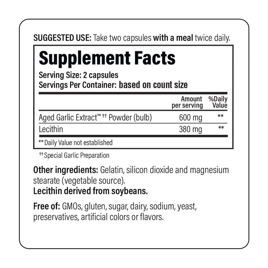 Kyolic Aged Garlic Extract Formula 104, Cholesterol Health*, 300 Capsules