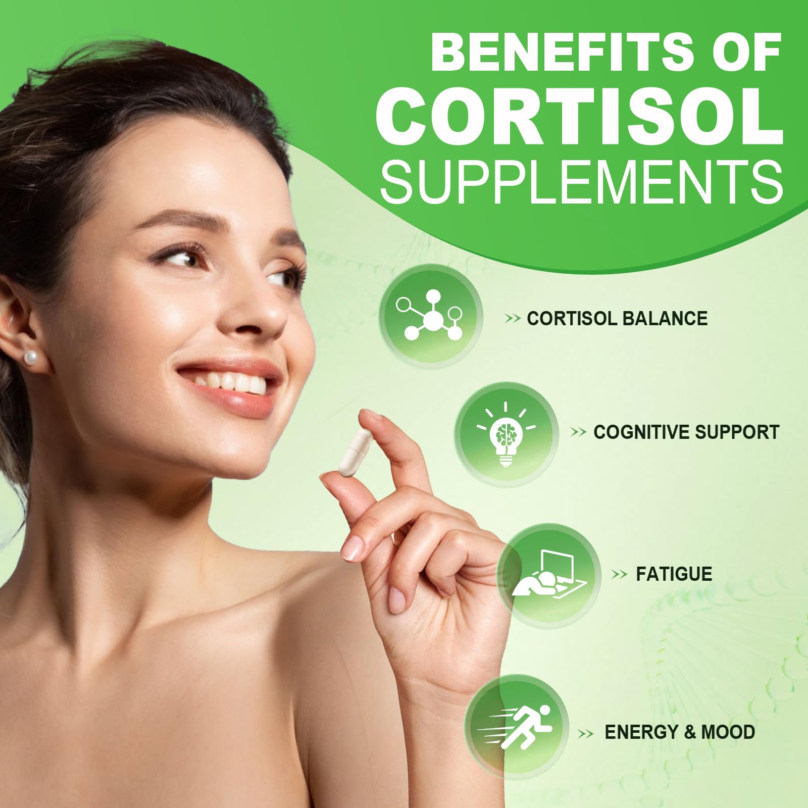Ashenutri 10-in-1 Cortisol Supplement with Magnesium,Ashwagandha,Rhodiola Rosea,L Theanine,Hormone Balance for Women 120 Vegan Capsules Ashenutri Au supplements