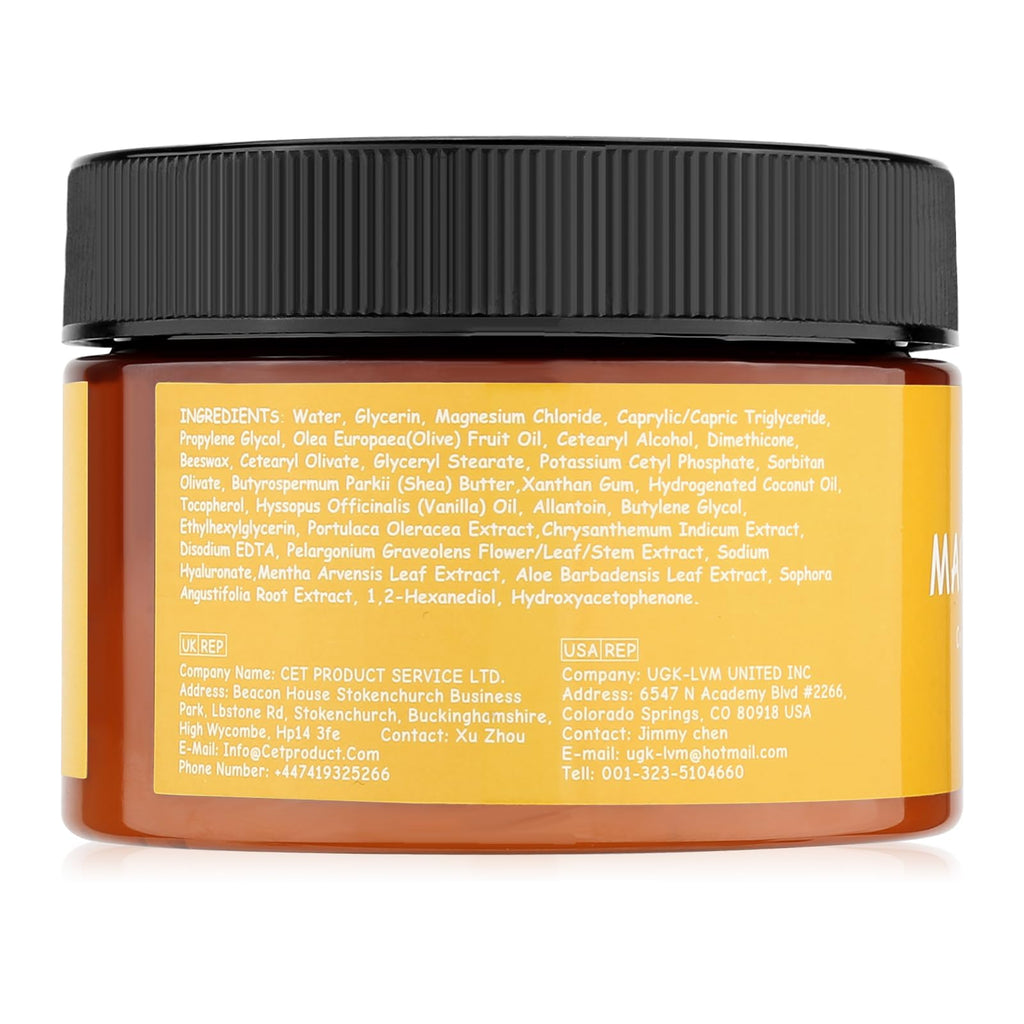 Magnesium Cream for Sleep & Muscle Recovery - Soothing Topical Magnesium Lotion for Leg Cramps, Joint Comfort, Pain Relief - Relaxing Magnesium Body Butter for Men Women Kids (120ml, Vanilla) LEPONIX Au supplements