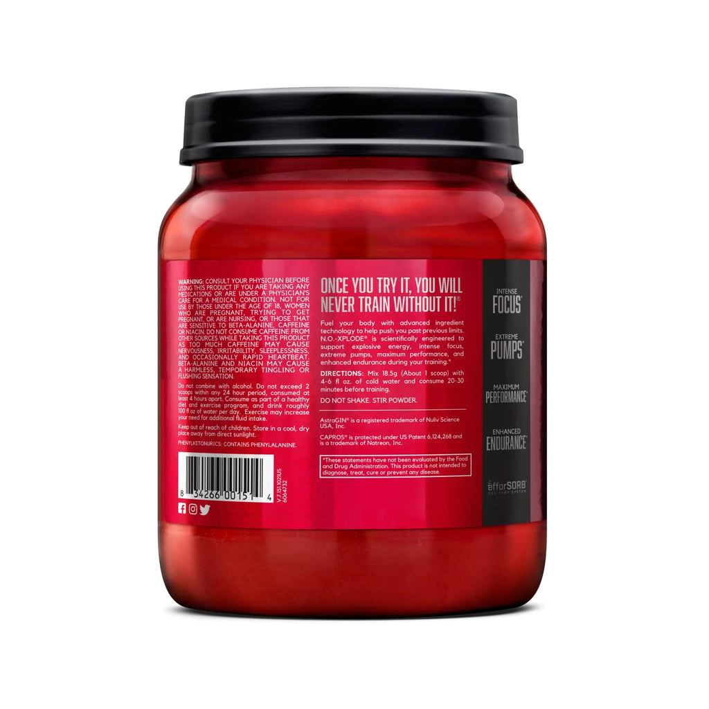 BSN N.O.-XPLODE Pre Workout Supplement with Creatine, Beta-Alanine, and Energy BSN Au supplements