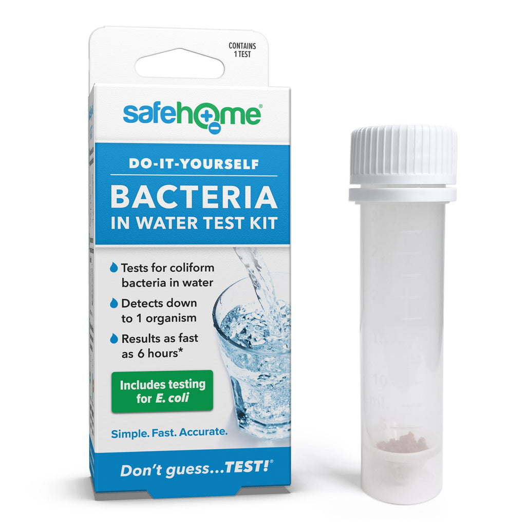 Safe Home® DIY Bacteria in Water Test Kit – Results as Fast as 6 Hours – Detects 50 Different Species of Coliform Bacteria – EPA Lab Certified – Made in the USA – (1 Pack) Safe Home Au supplements