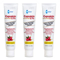 Globe (3 Pack) Capsaicin 0.1% High Potency Pain Relief Cream, Unscented (2 oz) Deep Penetrating Relief from: Arthritis, Muscle, Joint and Back Pain Globe Au supplements
