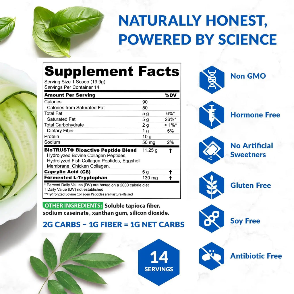 BioTrust Multi-Collagen Protein Powder + Keto MCT Oil – 5 Collagen Types Plus 100% BioTrust Au supplements
