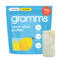 GRAMMS Clear Protein Powder 20G Protein for Women & Men | Lactose Free, Grass-Fed Whey Isolate, Gluten Free, Zero Sugar, Gut Friendly, Non-Bloating