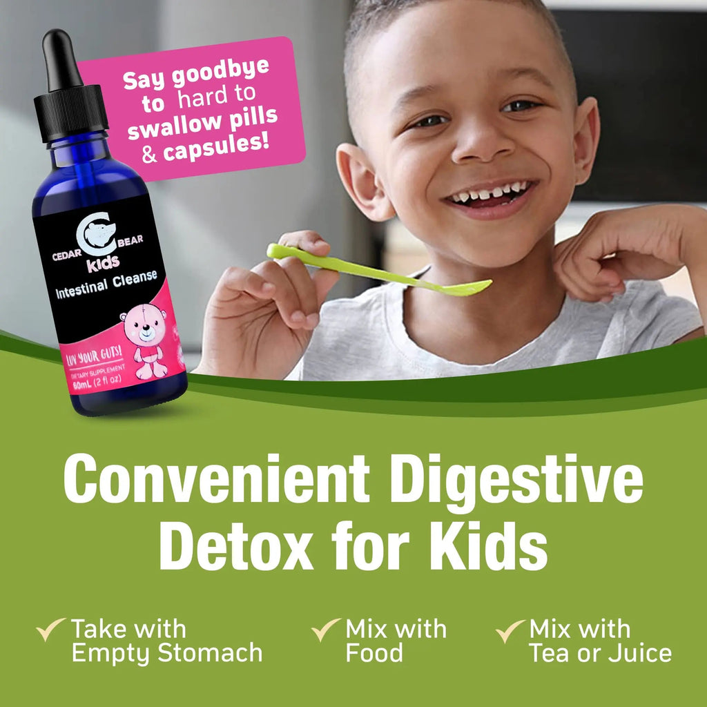 Cedar Bear - Intestinal Cleanse for Kids, Liquid Herbal Supplement for Detox Cleanse Cedar Bear Naturales Au supplements