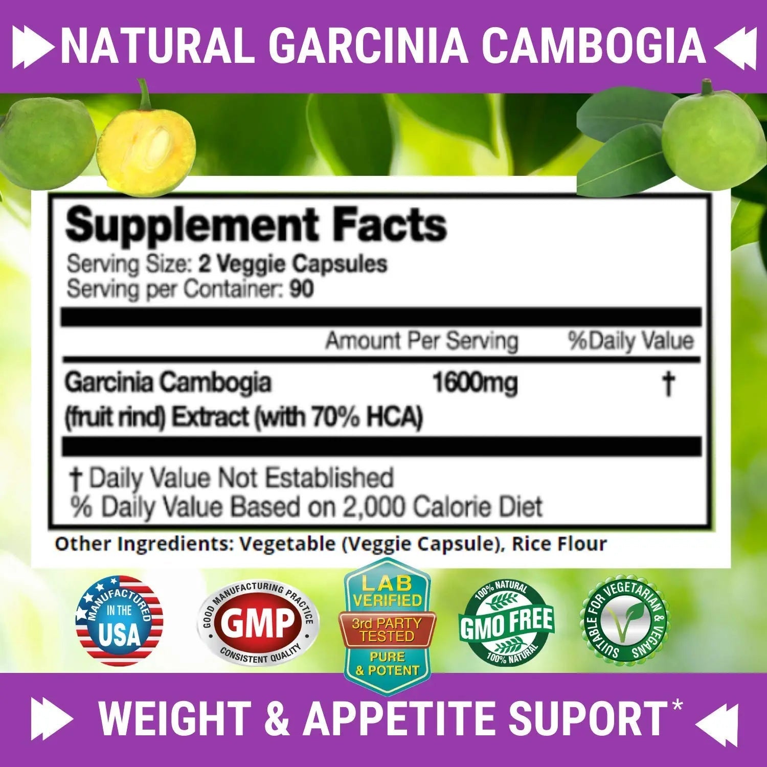 Fresh Healthcare 100% Pure Garcinia Cambogia Extract - All Natural Appetite Suppressant FRESH HEALTHCARE Au supplements