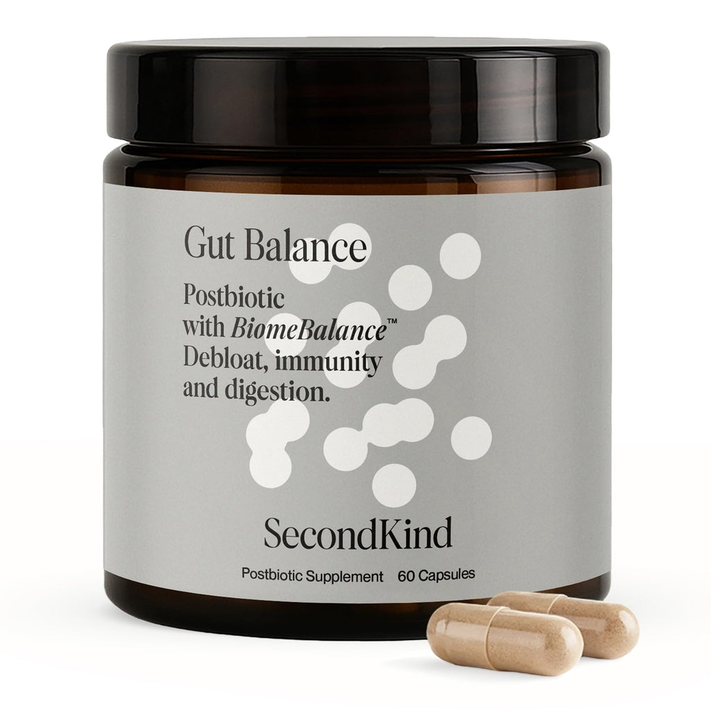 Postbiotics Gut Health Supplement – Bloating Relief, Gut, Brain & Digestive Health - Microbiome & Immune Support with BiomeBalance™ - 1000x More Active Ingredients Than Pre & Probiotics – 60 Capsules SecondKind Au supplements