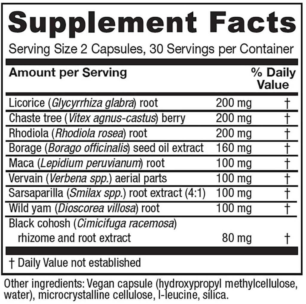 Vitanica FemRebalance, Hormone Balance Support for Women, Vegan, 60 Capsules Vitanica Au supplements