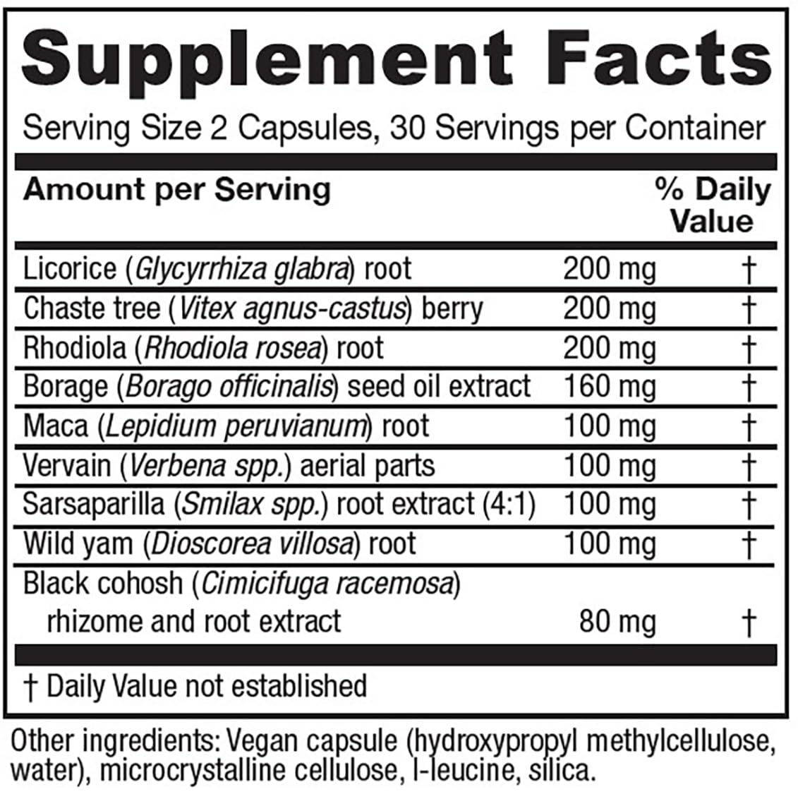Vitanica FemRebalance, Hormone Balance Support for Women, Vegan, 60 Capsules Vitanica Au supplements