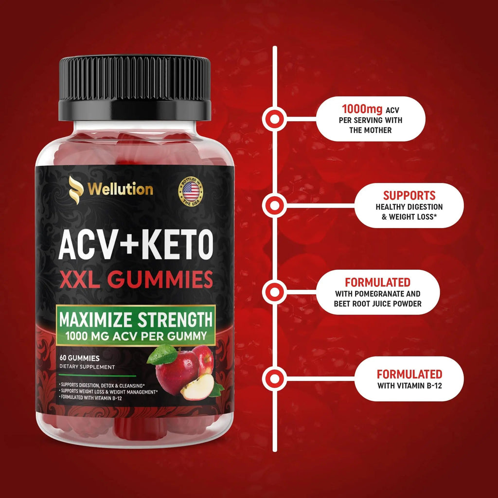 WELLUTION (2 Pack Gummies Apple Cider Vinegar - Formulated to Support Healthy Weight WELLUTION Au supplements