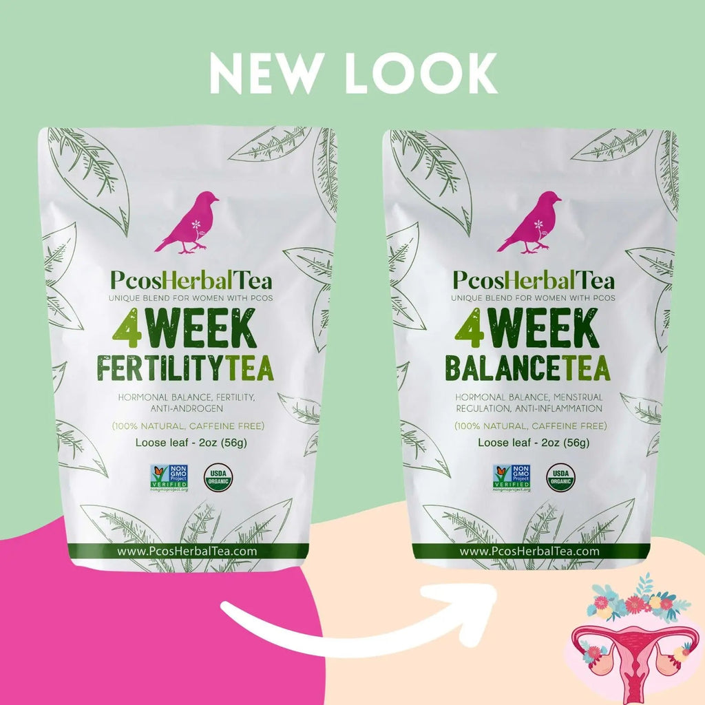 PCOS Cystem Tea with Organic Red Raspberry Leaf, Vitex, Spearmint Tea Supports Fertility PCOS Herbal Tea Au supplements