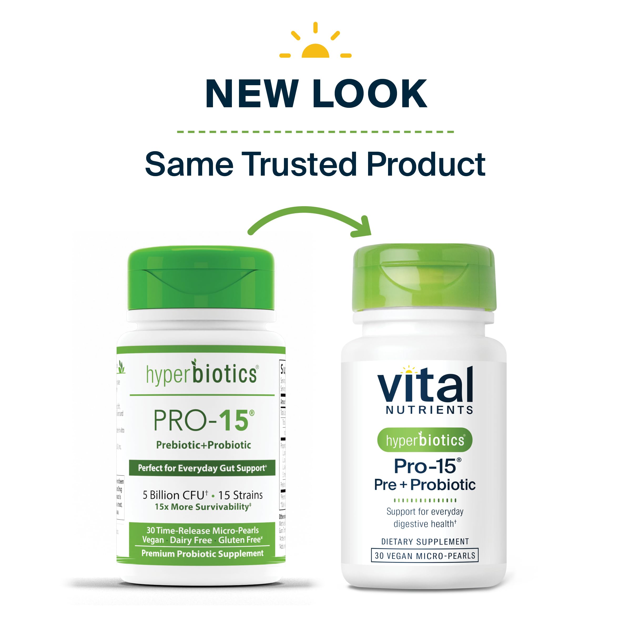 Hyperbiotics Vital Nutrients Pro-15 Prebiotics and Probiotics for Women and Men | 15 Science Backed Strains | Supports Occasional Constipation, Diarrhea, Gas & Bloating | 30 Vegan Time Release Pearls Hyperbiotics Au supplements