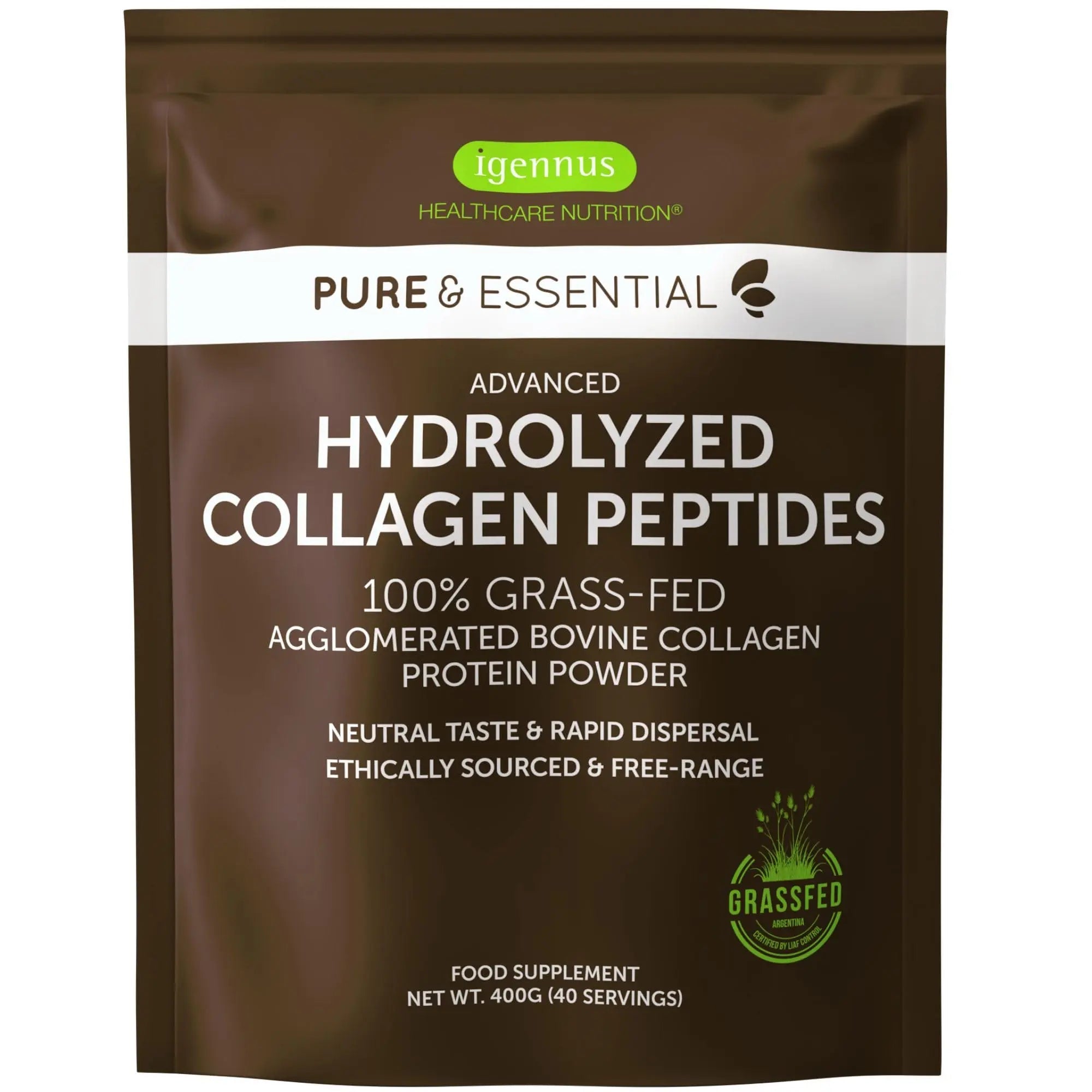 Advanced Hydrolysed Collagen Peptides, 100% Grass Fed & Ethically Sourced Igennus Healthcare Nutrition Au supplements