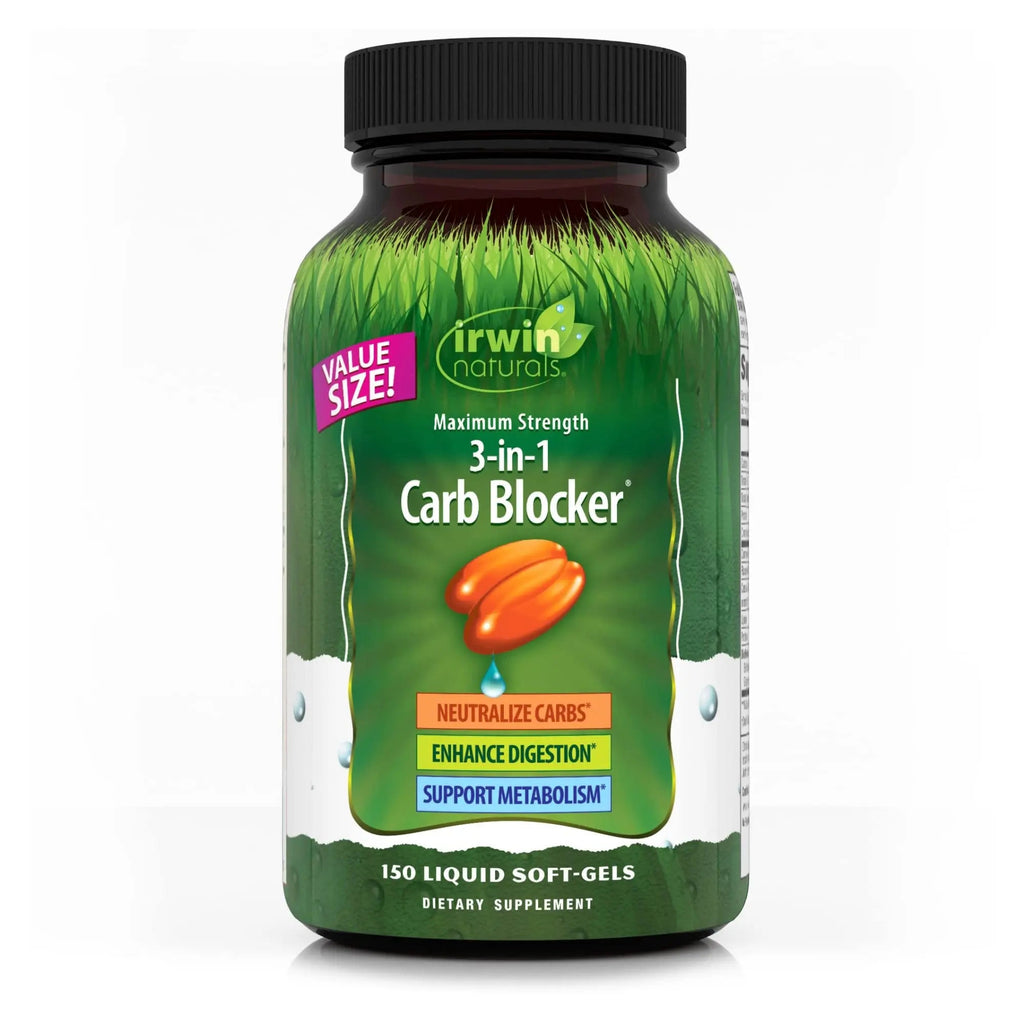 Irwin Naturals Maximum Strength 3-in-1 Carb Blocker - Neutralize Carbohydrates Irwin Naturals Au supplements