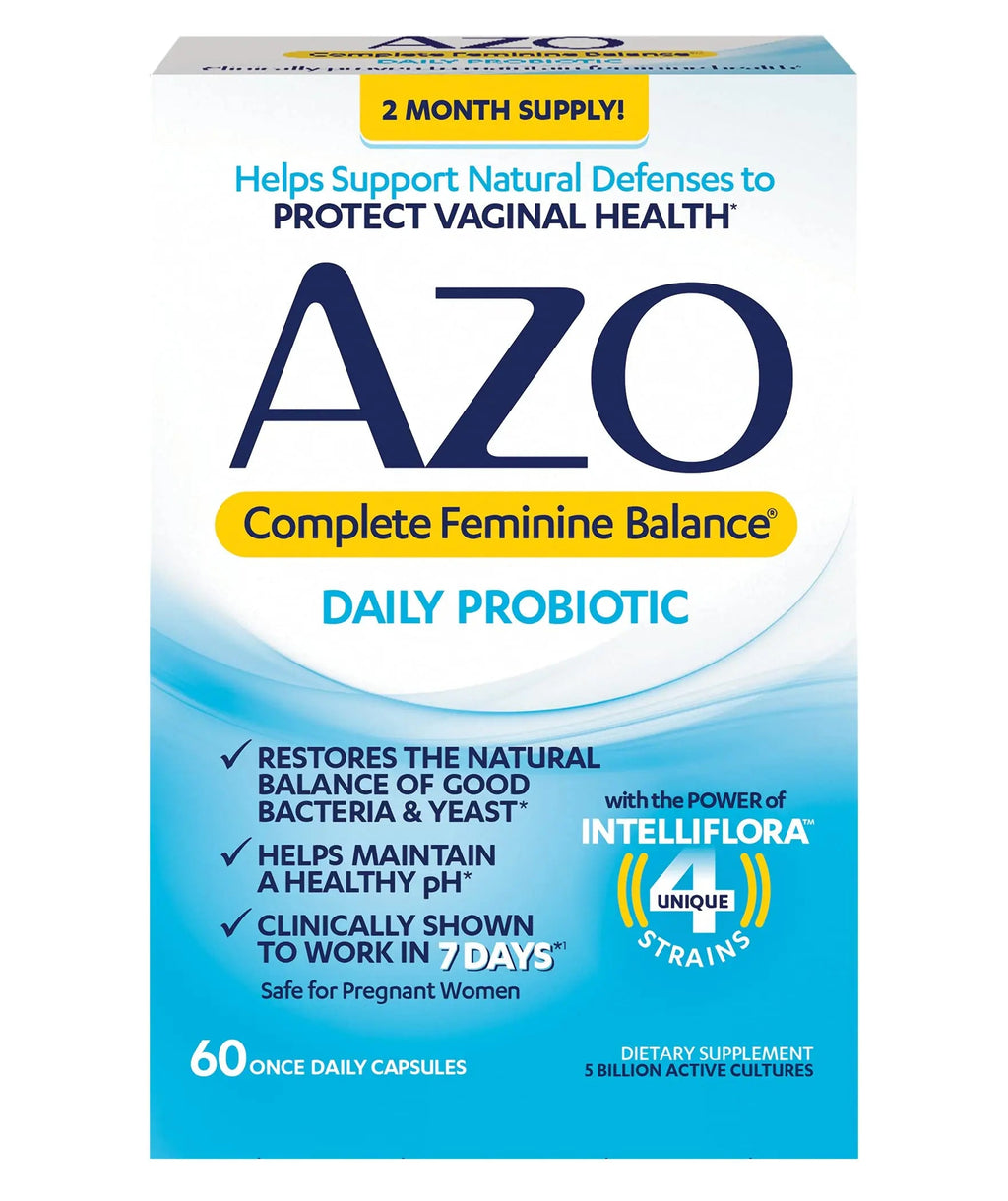 AZO Complete Feminine Balance Daily Probiotics for Women & D Mannose Urinary Tract Health AZO Au supplements