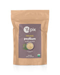 Yupik Organic Whole Husk Psyllium 8.8 Oz, 95% Purity, Soluble Fiber, USDA Certified, Non-GMO, Kosher, Gluten-Free, Sugar-Free & Fat-Free, Unflavored