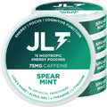 JLT 75 mg Caffeine Nootropic Pouches | Nootropic Energy Pouches with 75mg Caffeine, Lion's Mane, Alpha GPC, L-Tyrosine & L-Theanine with no Artificial Sweeteners | 15 Pouches Per Can JLT Energy Au supplements