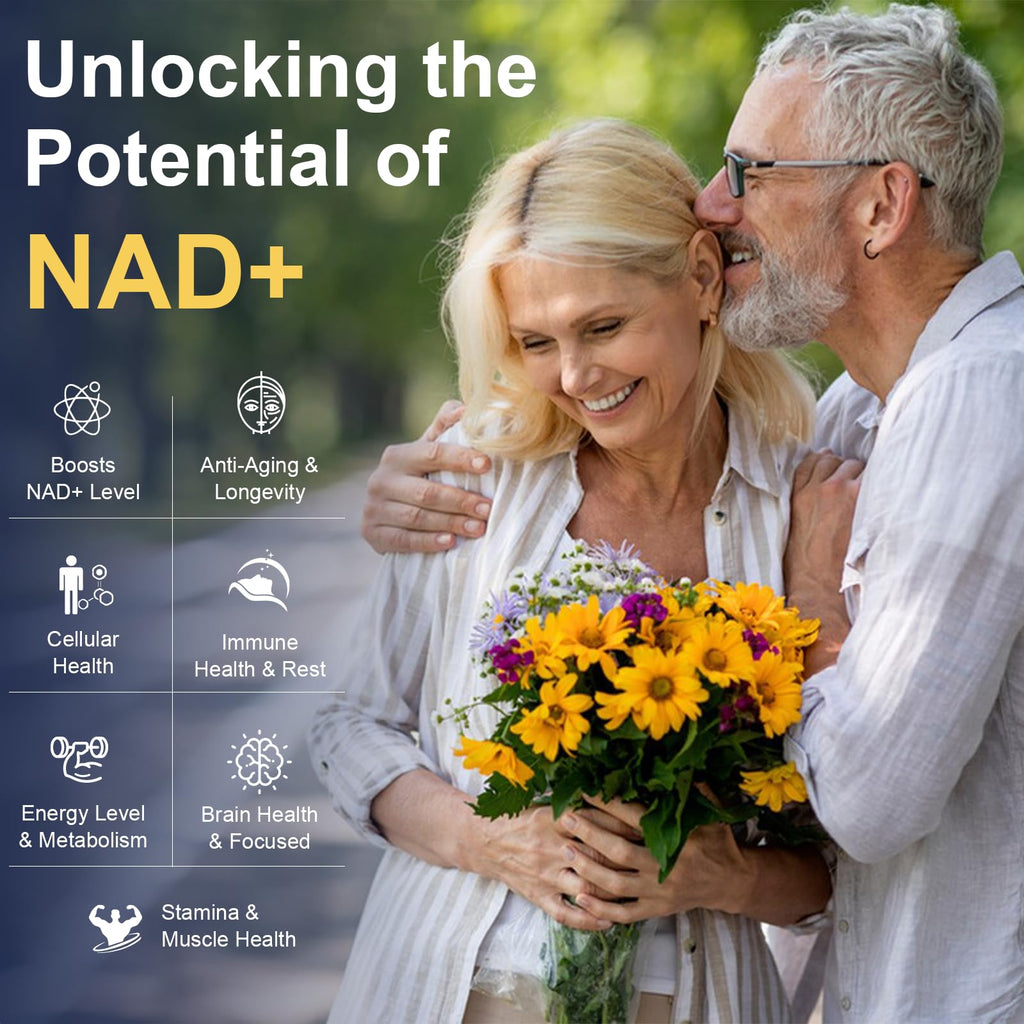 Totaria NAD Supplement for Women Men with nicotinamide riboside resveratrol,Quercetin, Betaine Boost NAD+ Levels NAD Plus Supplement for Anti Aging, Energy, Immune, Focus 120 Capsules Totaria Au supplements