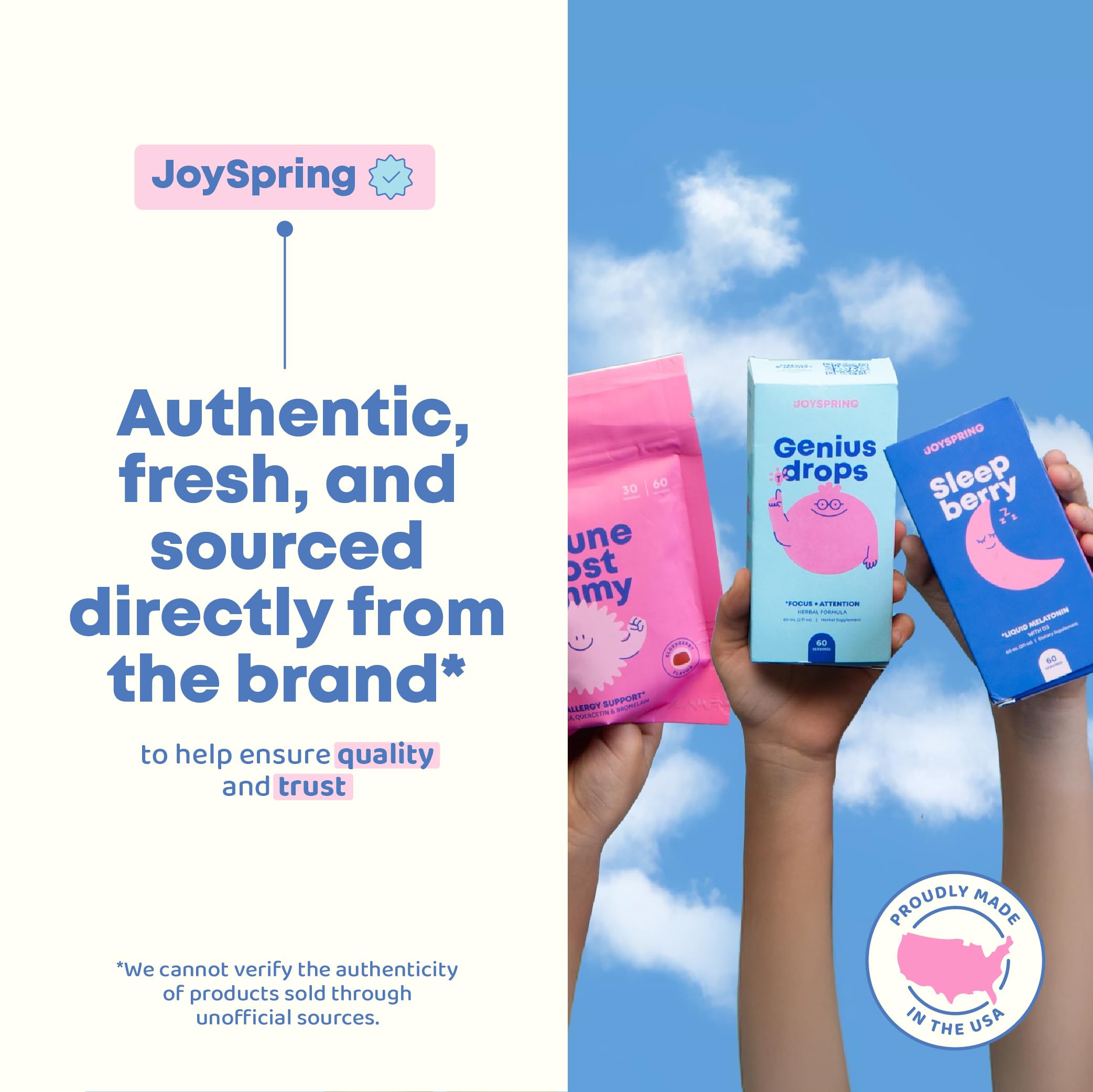 JoySpring Calmify Magnesium Citrate Liquid for Kids - Sugar-Free, Gluten-Free Calming Supplement with Chamomile