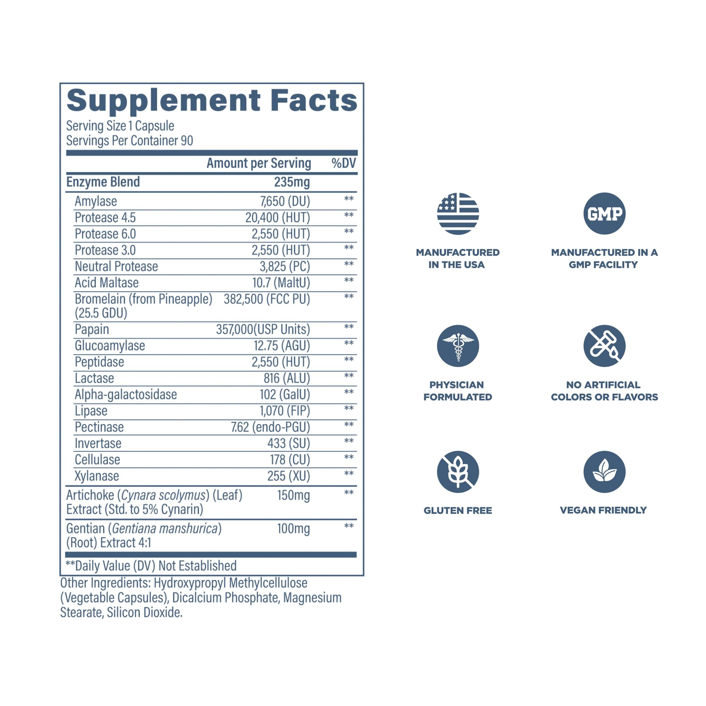 Revive MD Digest Aid, Digestive Support Supplement for Men & Women - Comprehensive Digestive Enzyme Blend with Probiotics & Prebiotics for Gut Health & Healthy Digestion