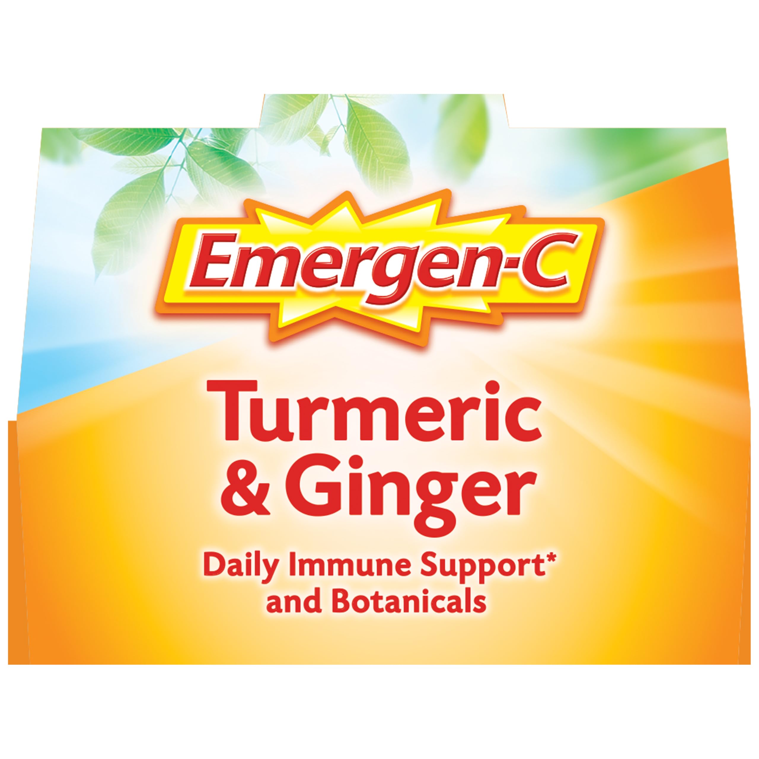 Emergen-C Citrus-Ginger Fizzy Drink Mix, Turmeric and Ginger, Immune Support, Natural Flavors