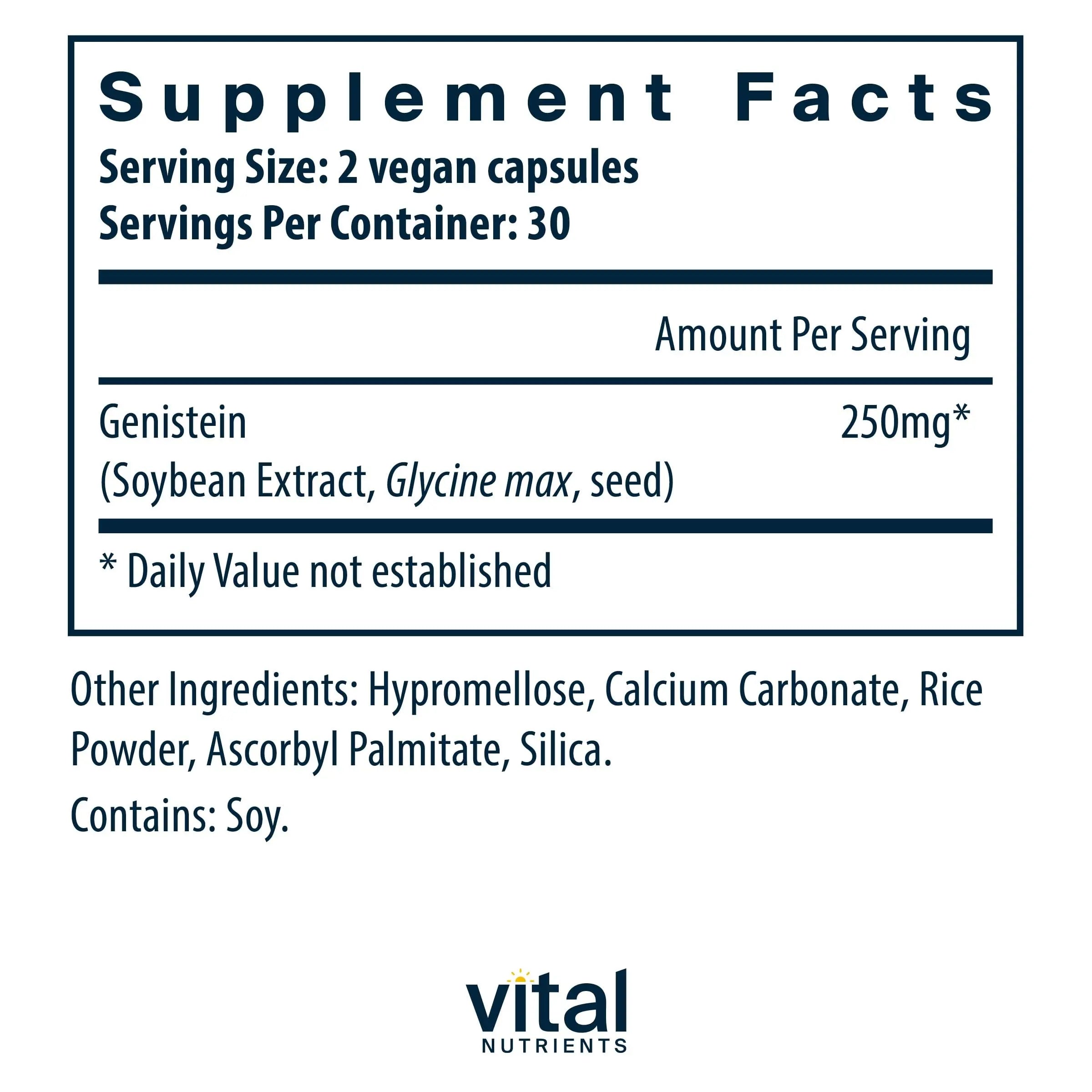 Vital Nutrients Genistein | Easily Absorbed Isoflavones for Bone Health Support Vital Nutrients Au supplements