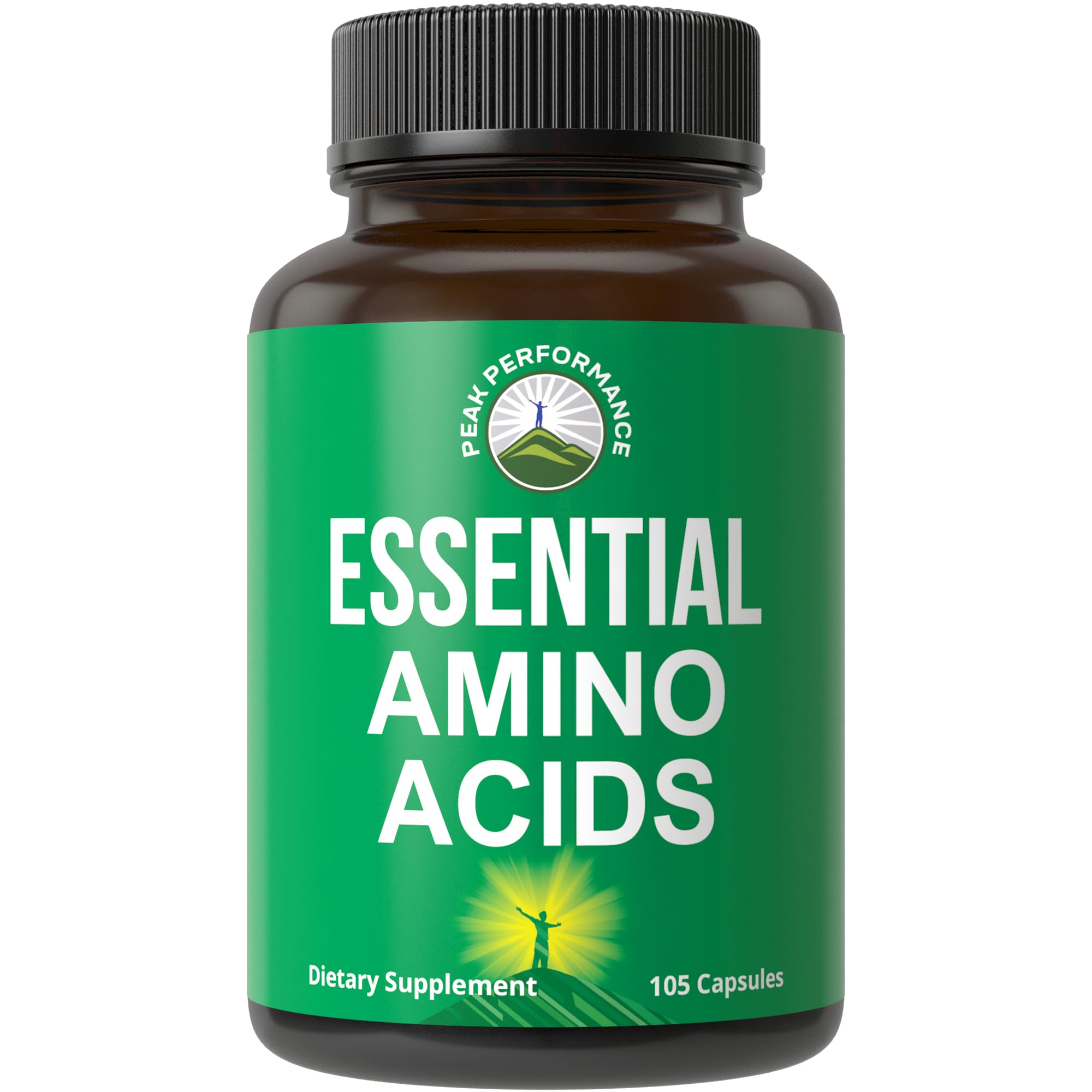 All 9 Essential Amino Acids Supplement. Capsules with 3X More Leucine for Muscle Recovery, Growth. EAA Supplement Better Than BCAA / BCAAS Branched Chain Aminos Acid.